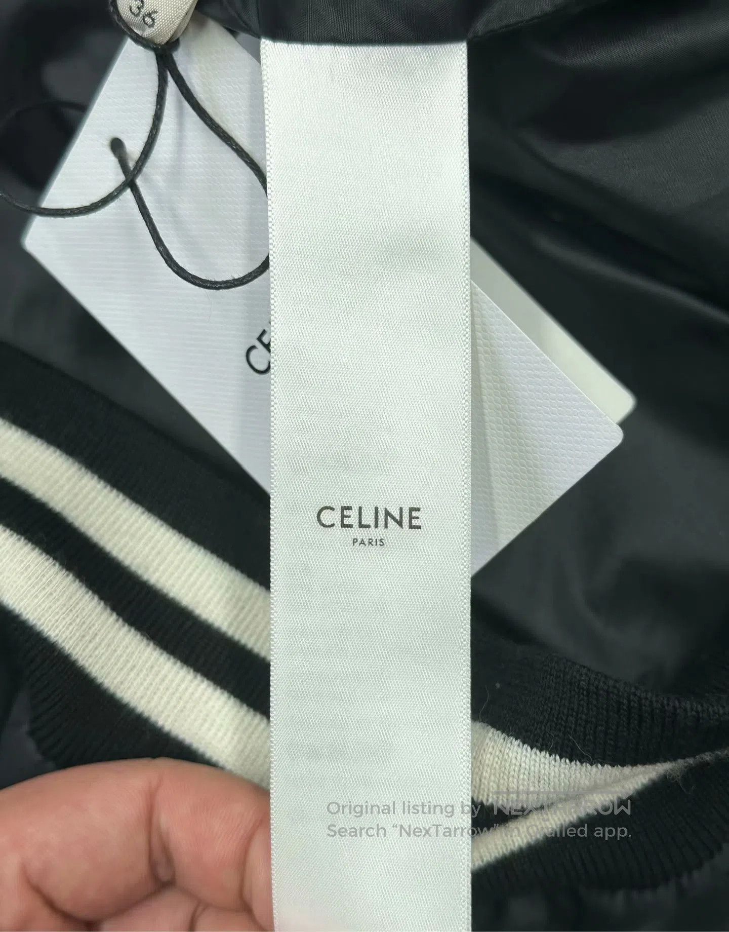 Celine CELINE Black Letter Printed Logo Hooded Nylon Jacket Windb Size XS / US 0-2 / IT 36-38 - 4 Thumbnail