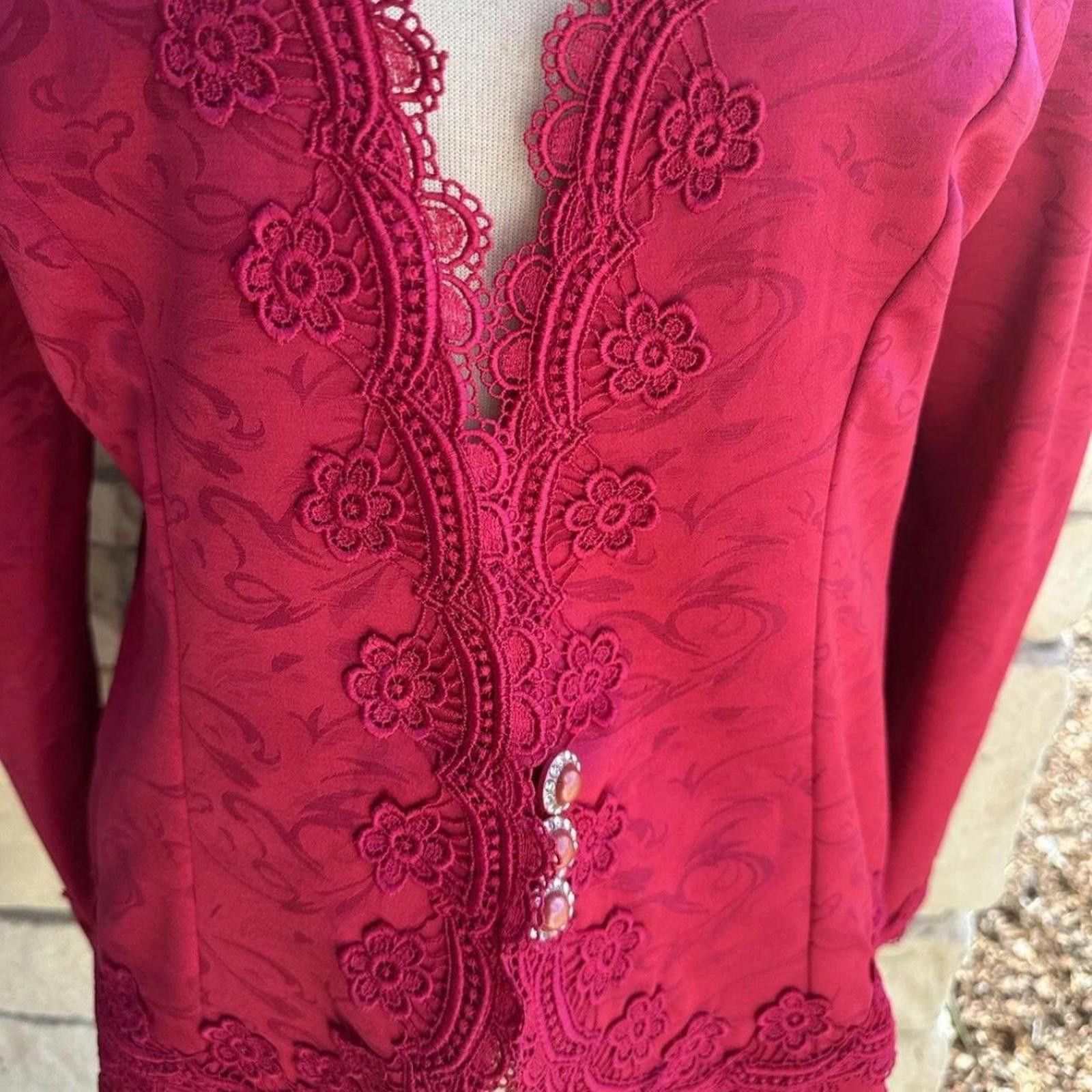 Other Vintage In The Mood Jacket blouse large see measures Size L / US 10 / IT 46 - 3 Thumbnail