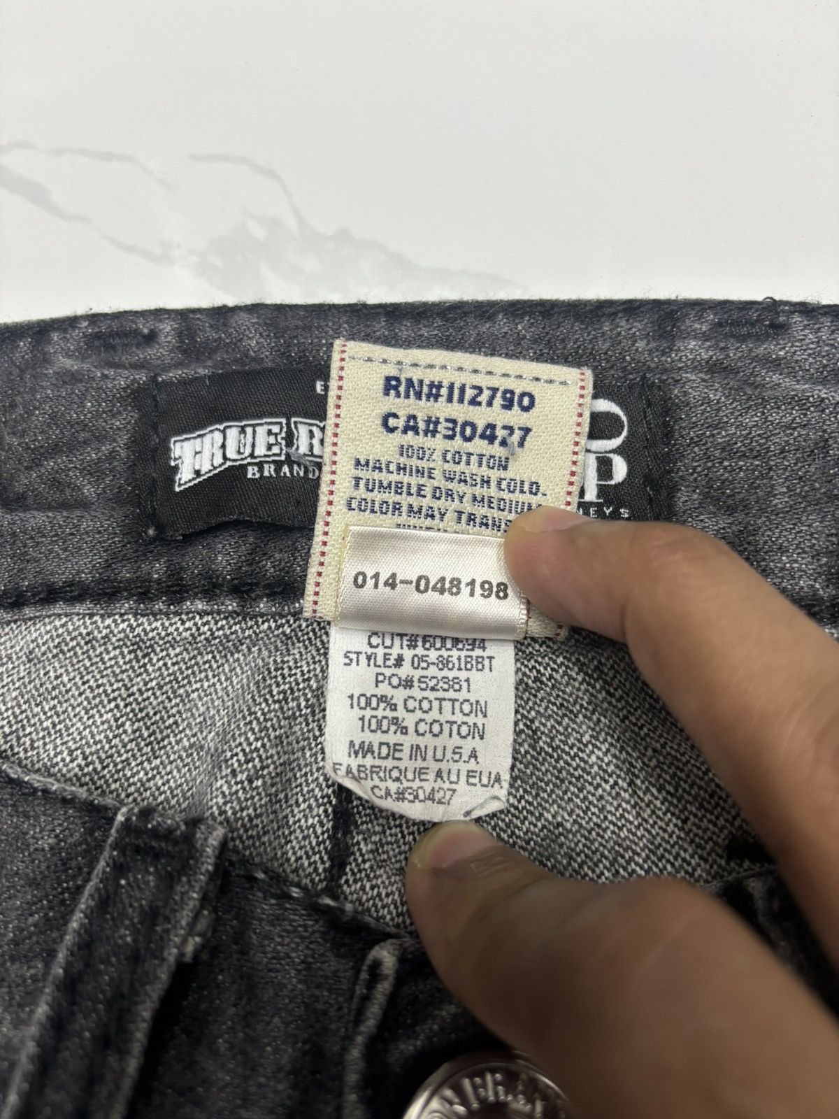 True Religion 🔥TRUE RELIGION DENIM JEANS BLACK Size US 31 - 12 Thumbnail