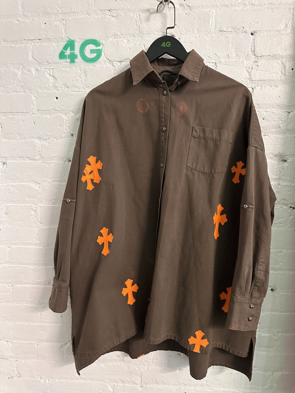 Chrome Hearts Chrome Hearts Cross FLOODED 1/1 Jacket Shirt M-XL Size US M / EU 48-50 / 2 - 3 Thumbnail