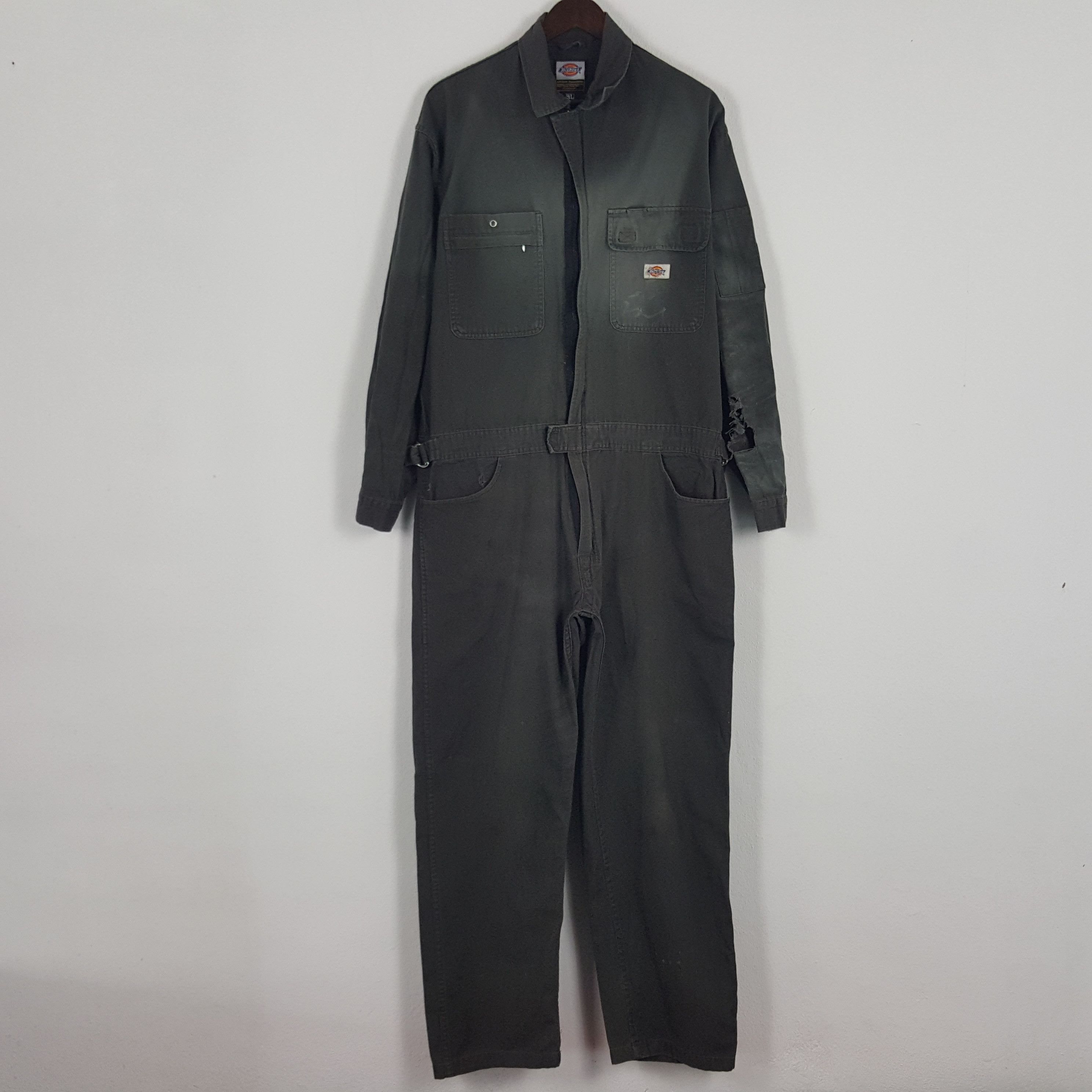 Dickies × Stussy × Vintage Vintage Dickies x Custom Art Stussy Worker Coverall Jacket Size US L / EU 52-54 / 3 - 4 Thumbnail