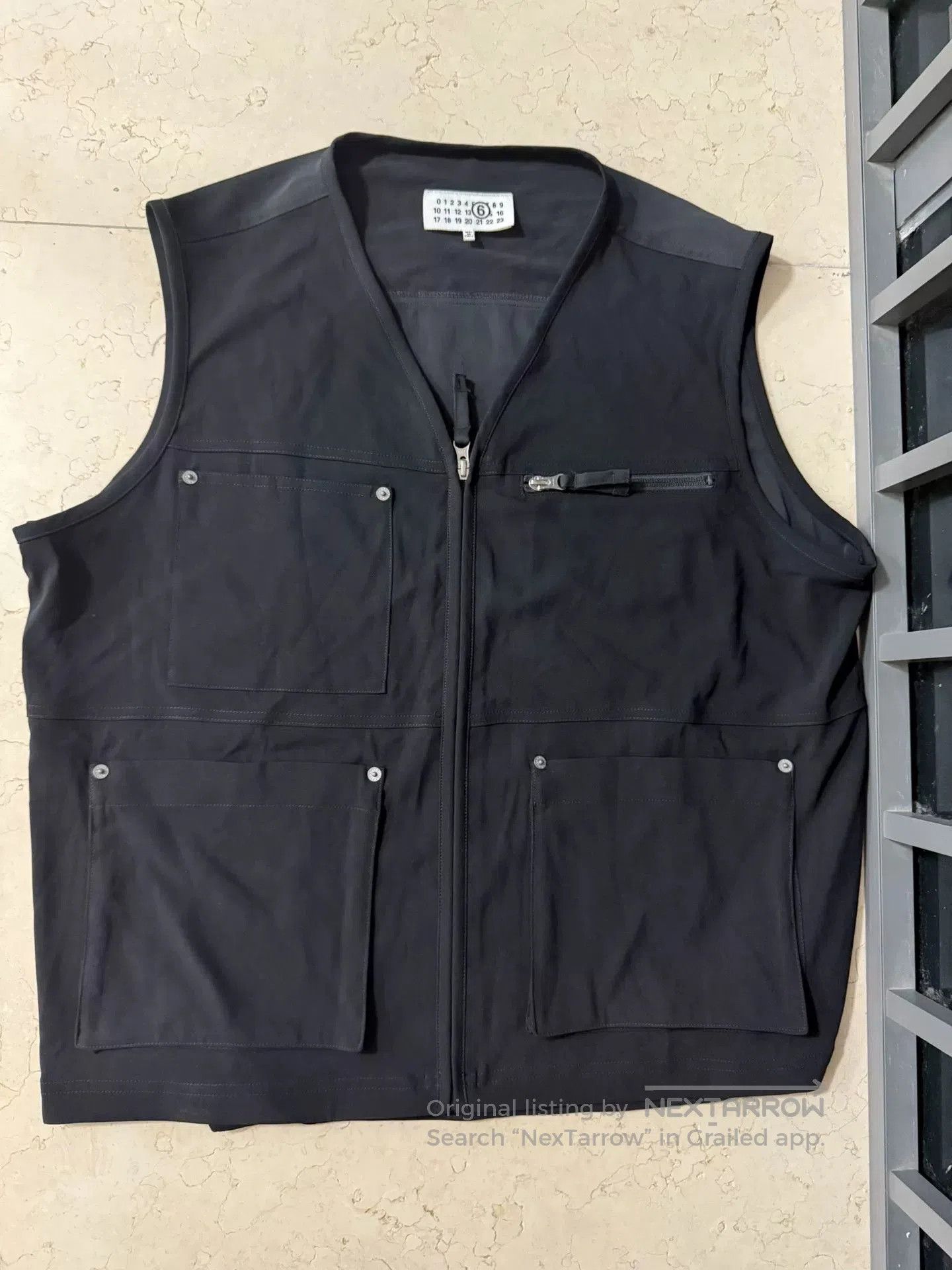 Maison Margiela Maison Margiela 24SS Solid V-Neck Zip Vest. Size US S / EU 44-46 / 1 - 4 Thumbnail