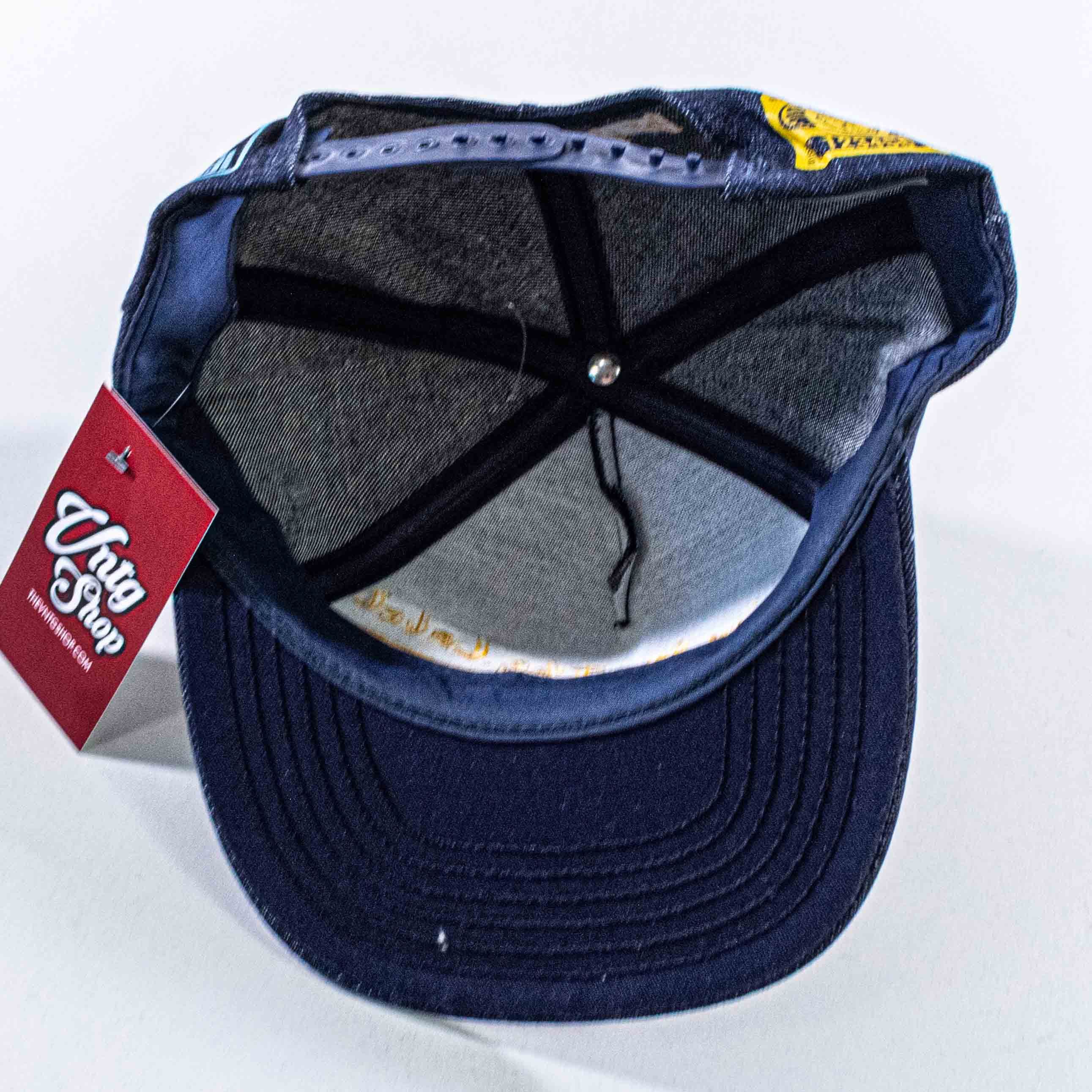 Vintage VTG 90s Show Me The Label Union Made Denim Snapback Hat Size ONE SIZE - 7 Thumbnail