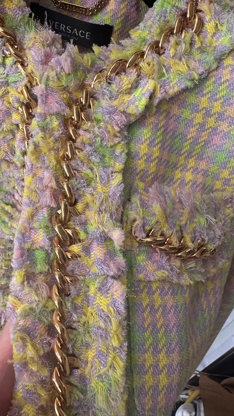 Versace Versace Tweed short coat Size M / US 6-8 / IT 42-44 - 3 Thumbnail