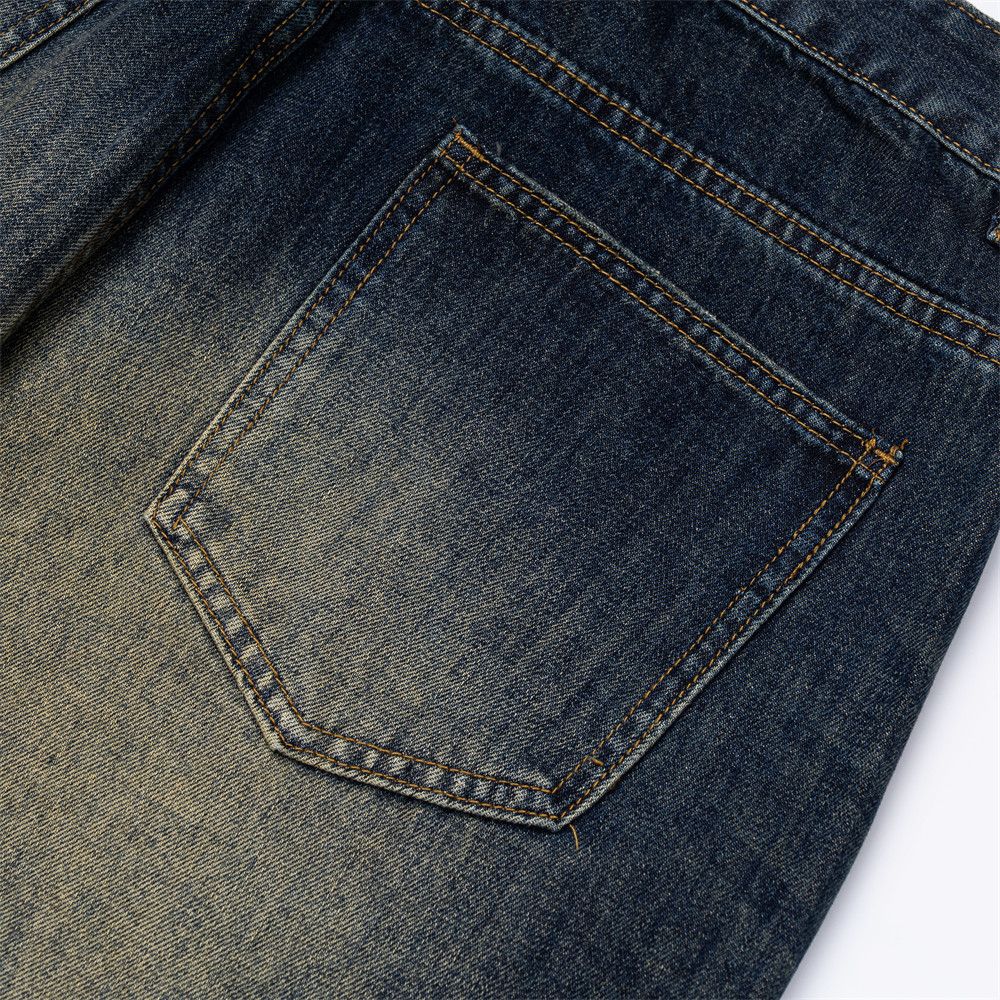 Vintage Men's American Retro Vibe Wide-Leg Distressed Denim Shorts Size US 32 / EU 48 - 4 Thumbnail