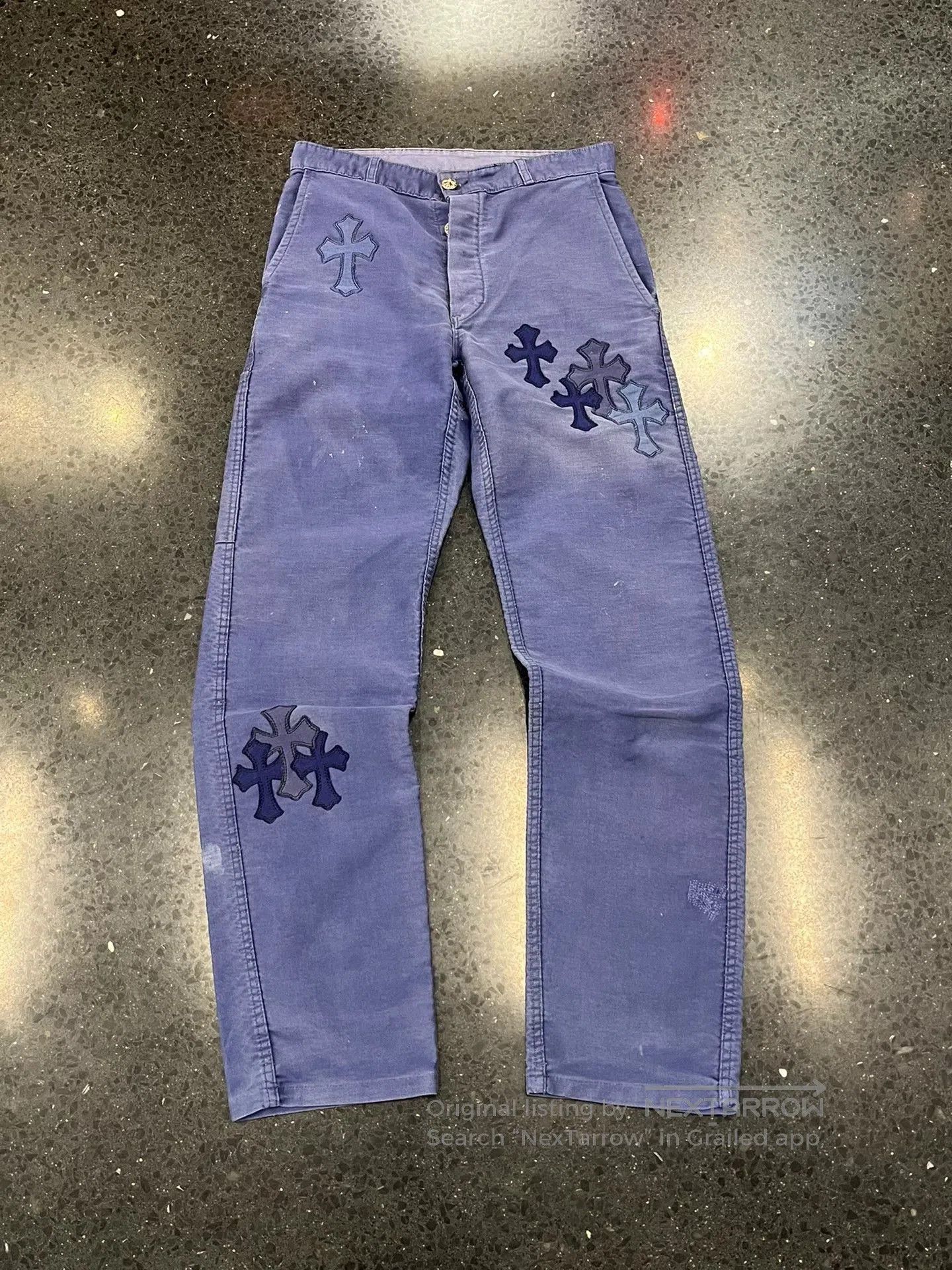 Chrome Hearts Chrome Hearts French Cargo Pants Blue Vintage. Size 27" / US 4 / IT 40 - 1 Thumbnail