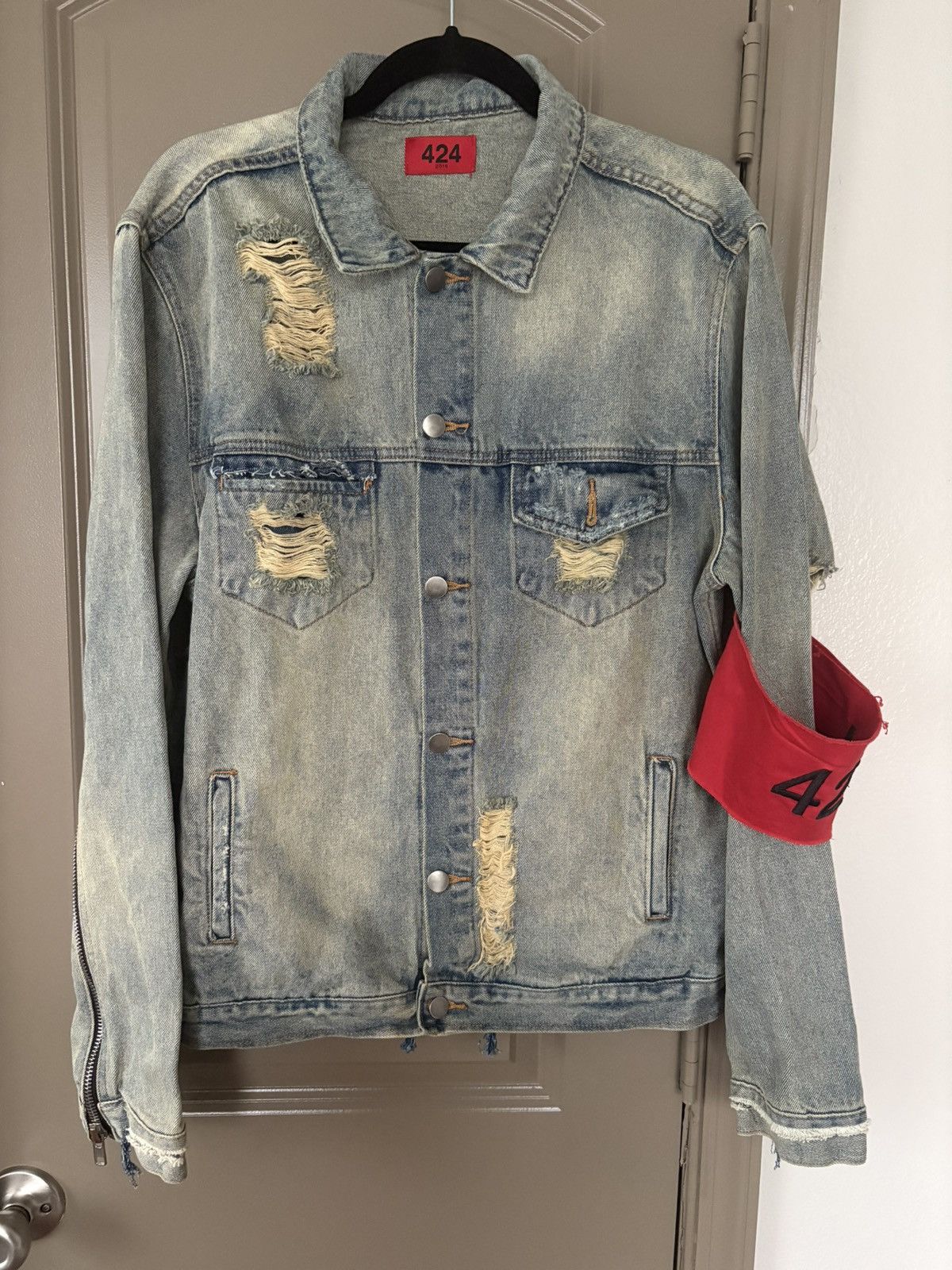 424 424 denim jacket | Grailed