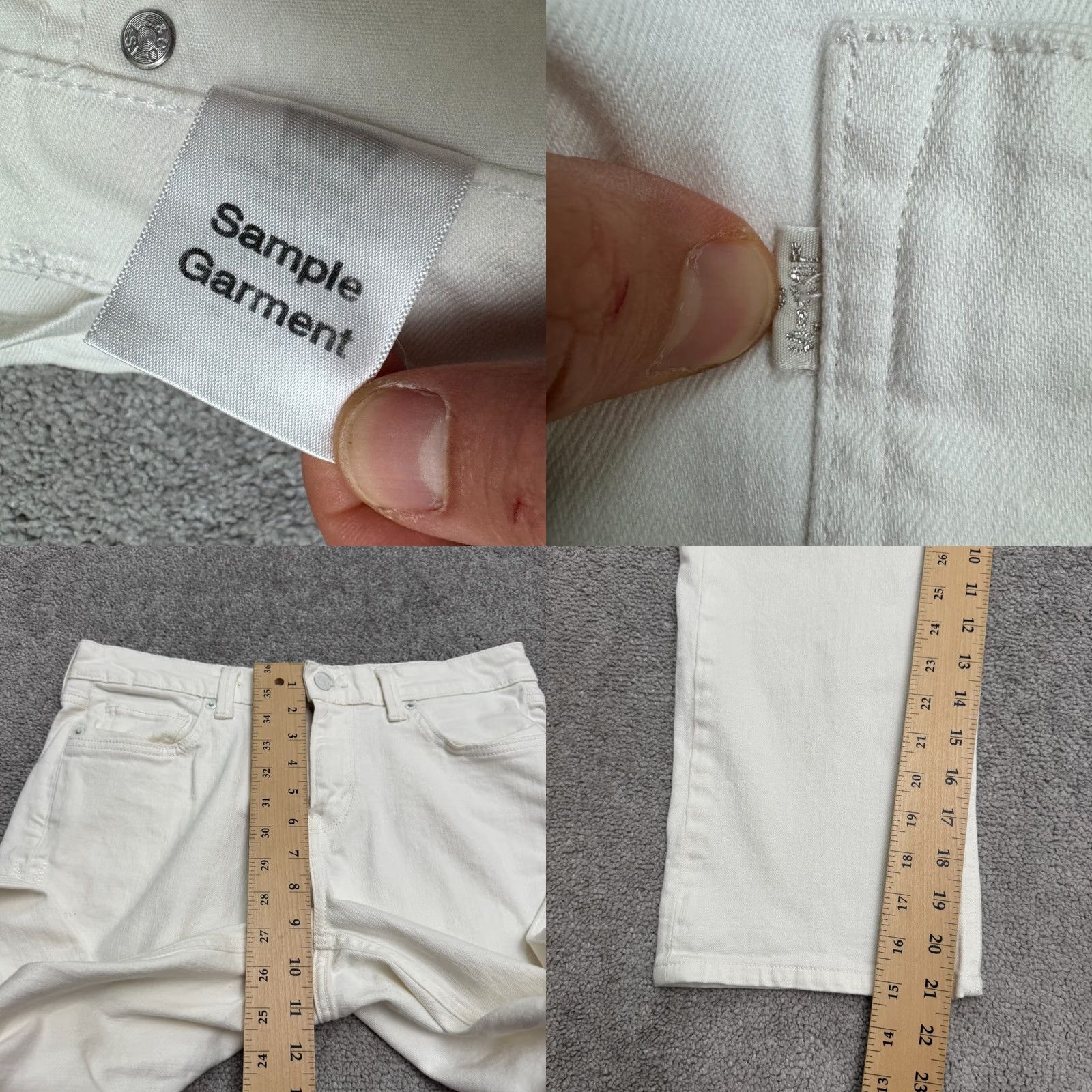 Levi's Levi's 51710 Cropped Denim Jeans Womens 6 Winter White Embroidered Star Sample City Streetwear Jeans 6 Womens White Planet? Size 28" / US 6 / IT 42 - 9 Thumbnail