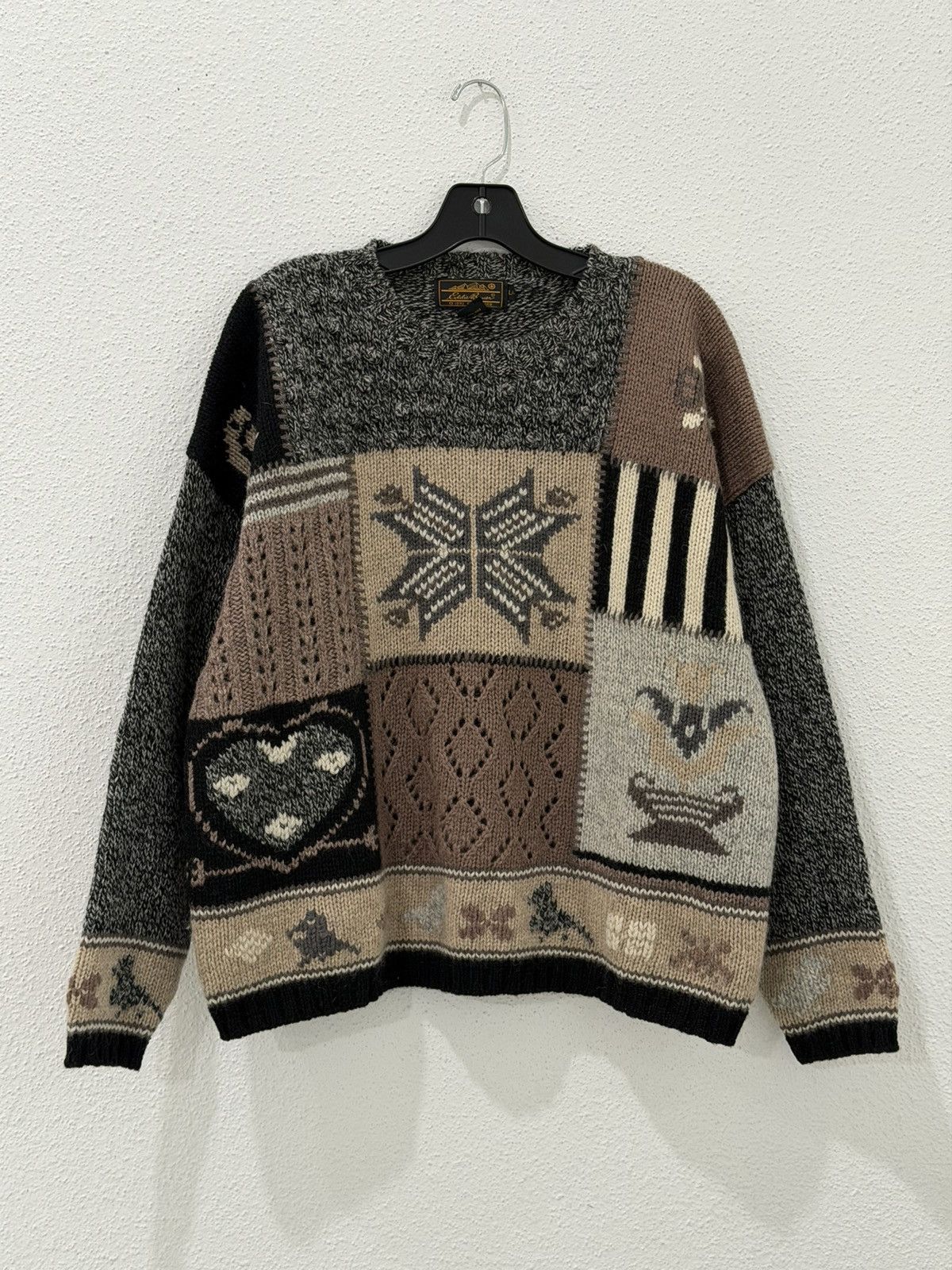 Eddie Bauer VTG 90s Eddie Bauer Women’s L Nordic Wool Blend Knit Sweater Size L / US 10 / IT 46 - 4 Thumbnail