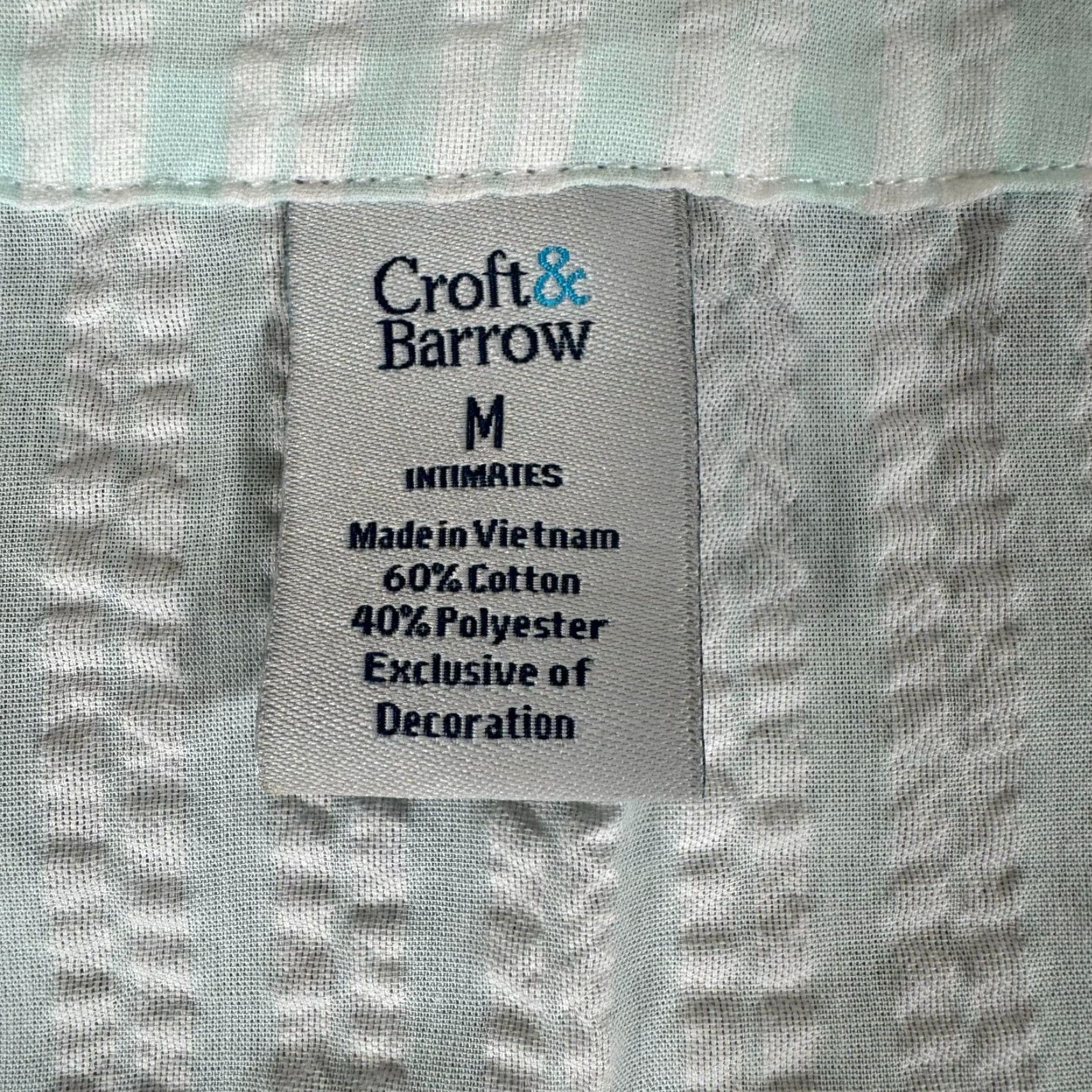 Croft & Barrow VINTAGE Croft & Barrow Gown Nightgown House Coat Seersucker Embroidered Full Zip Medium Green Women Size ONE SIZE - 4 Thumbnail
