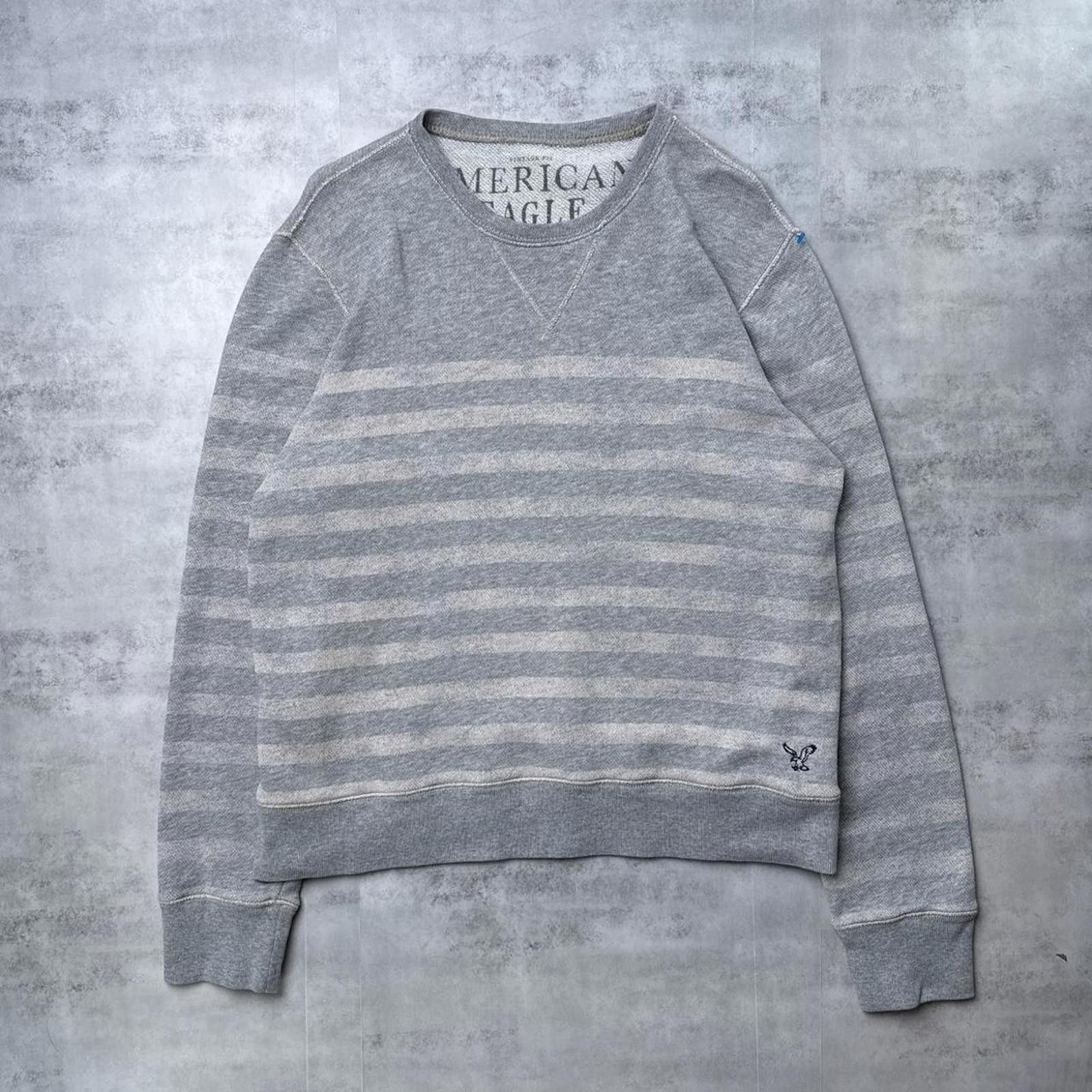American Eagle Outfitters Y2K American Eagle 00s Gray Sweatshirt Size US M / EU 48-50 / 2 - 5 Thumbnail