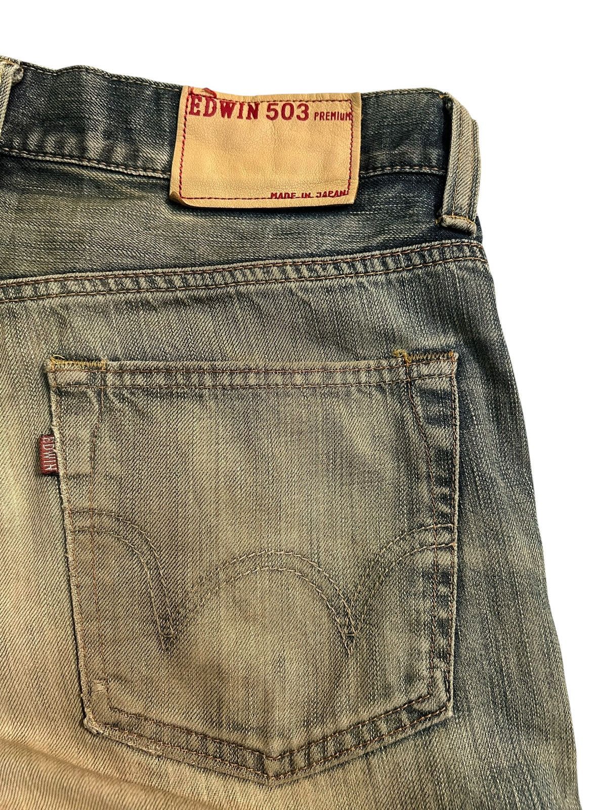 Kapital Vintage Edwin 503 RUSTY MUD WASH Distressed Denim Jeans 🎌☠️ Size US 34 / EU 50 - 13 Thumbnail