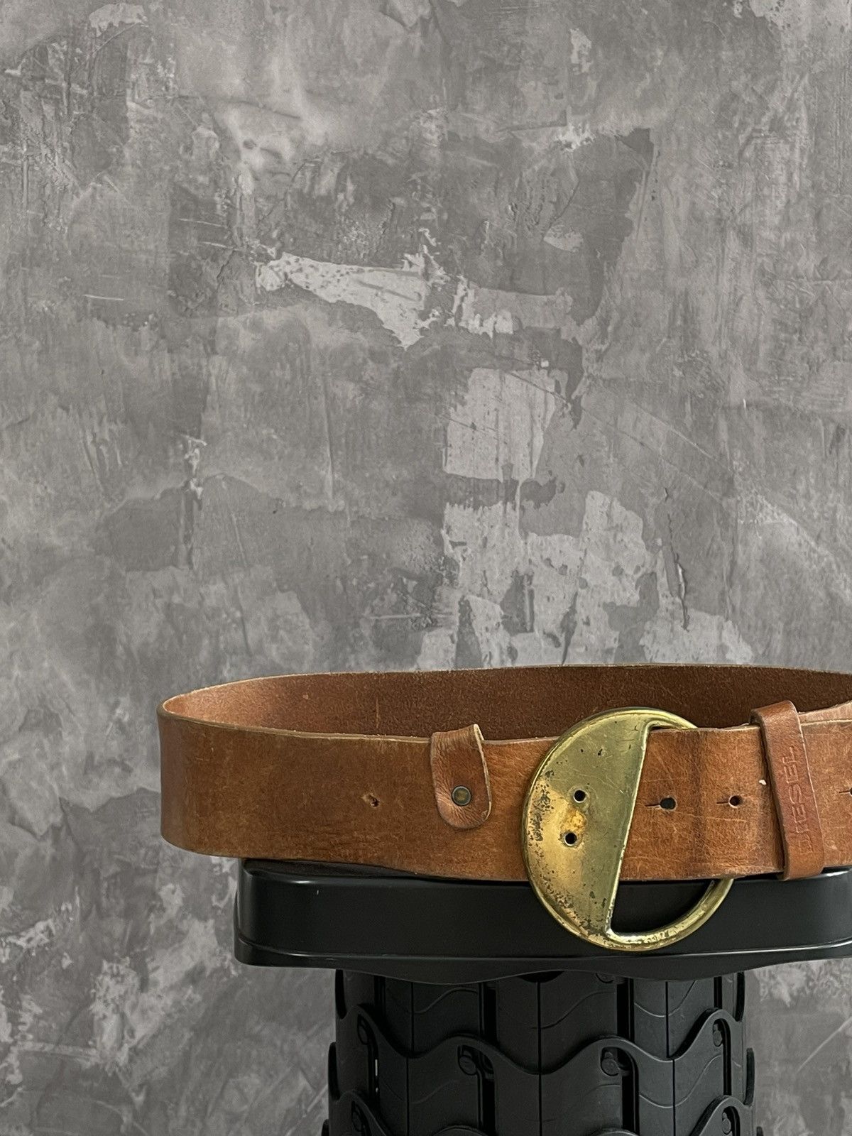 20471120 × Diesel × Japanese Brand Vintage Y2K Diesel Grunge Metal Buckle Leather Belt Size ONE SIZE - 2 Thumbnail
