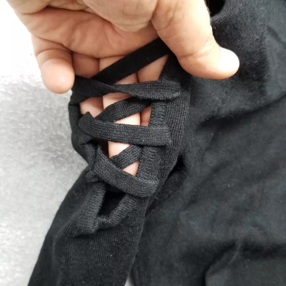Other Hooked Up Sweater Womens Small Black Turtleneck Rayon Blend Size S / US 4 / IT 40 - 5 Thumbnail