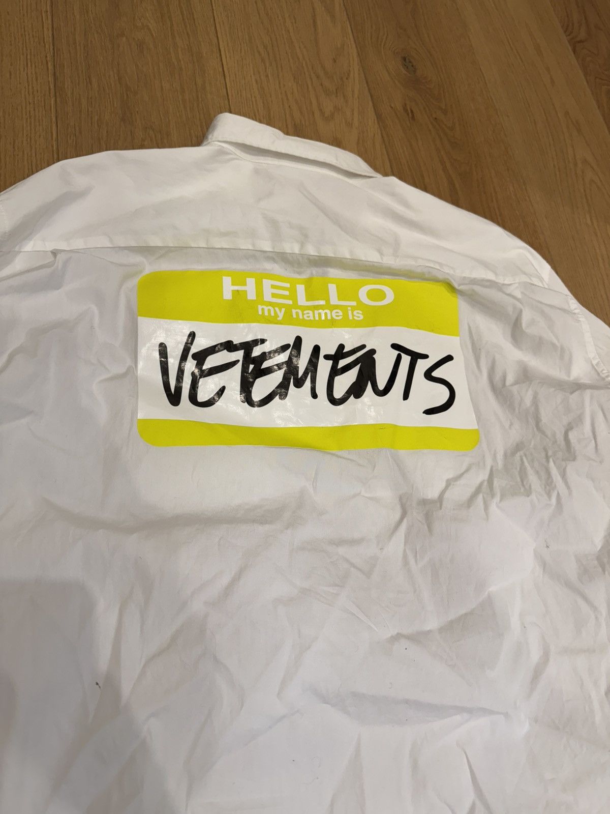 Vetements Hello my name is vetements shirt Size US L / EU 52-54 / 3 - 16 Thumbnail