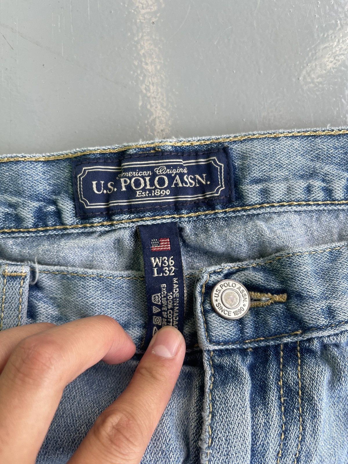 Carhartt vintage y2k polo assn baggy embroidered faded washed jeans Size US 36 / EU 52 - 4 Thumbnail