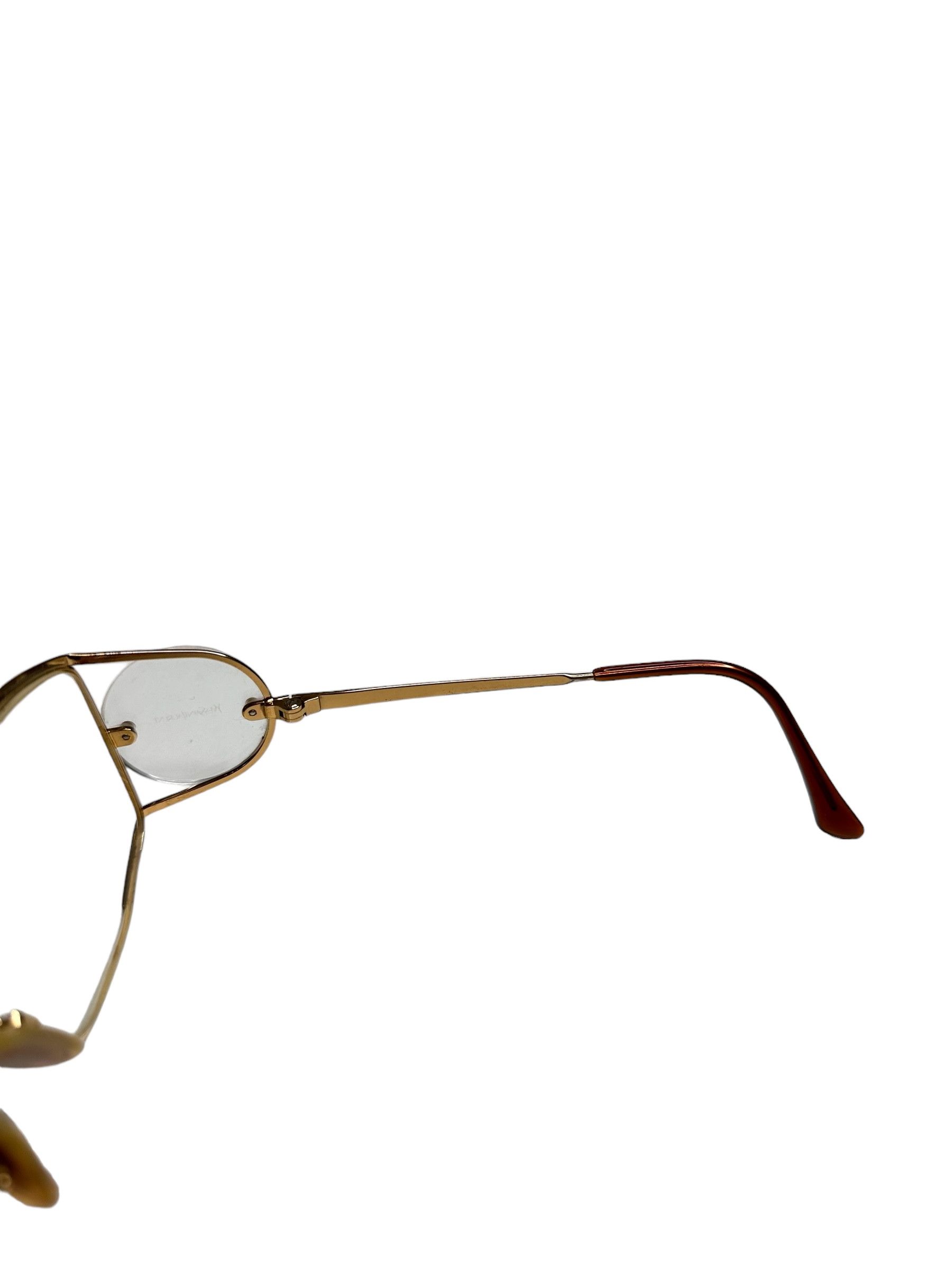 Yves Saint Laurent 80’s YSL Side Lenses Round Vintage Sunglasses Size ONE SIZE - 7 Thumbnail