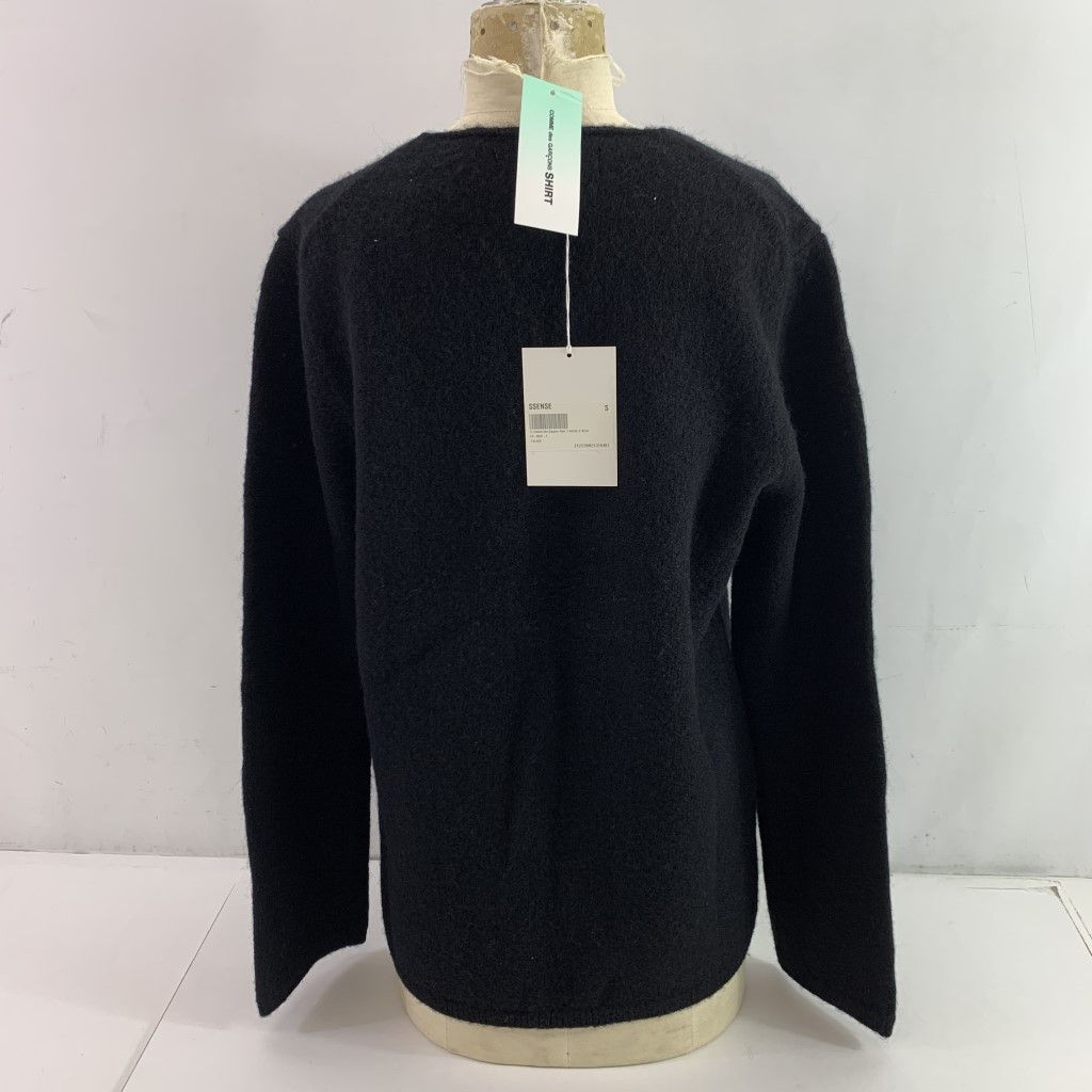 Comme des Garcons SHIRT Sweater V Neck Wool V Neck Black Size US S / EU 44-46 / 1 - 2 Thumbnail
