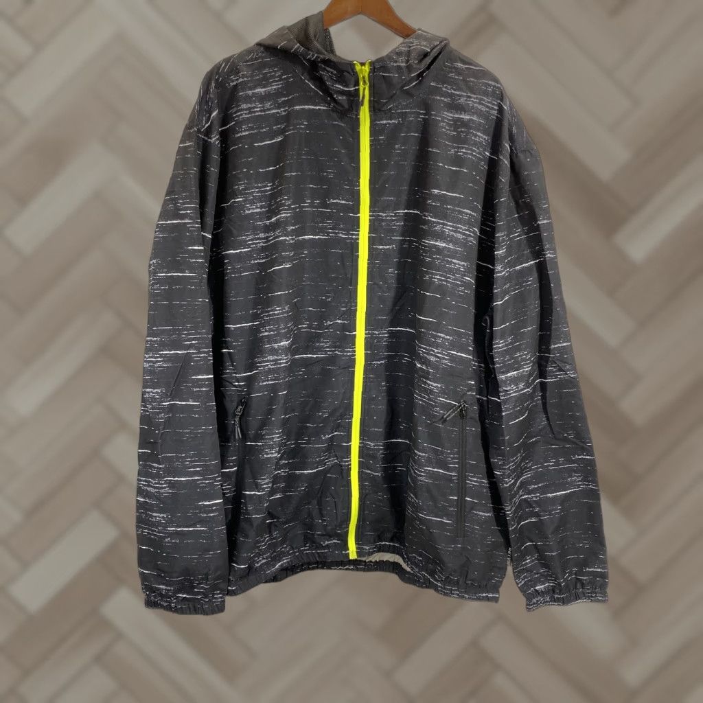 Vintage Brooklyn clothing Black lightweight windbreaker SZ 3XL #367 Size US XXL / EU 58 / 5 - 1 Thumbnail