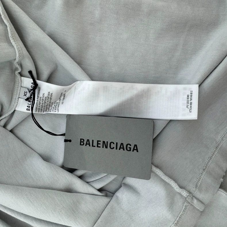 Balenciaga Balenciaga Washed Destroyed Printed Logo Short Sleeve T-Sh Size US XS / EU 42 / 0 - 4 Thumbnail