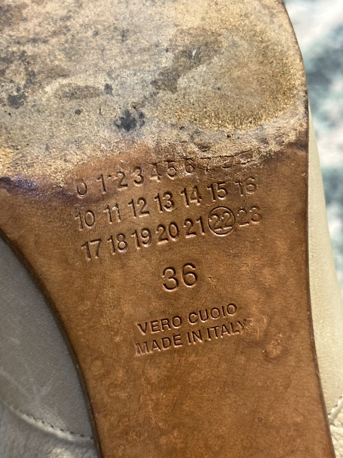 Maison Margiela Maison Martin Margiela Beige Leather and Suede Ankle Boots Size US 6 / IT 36 - 6 Thumbnail