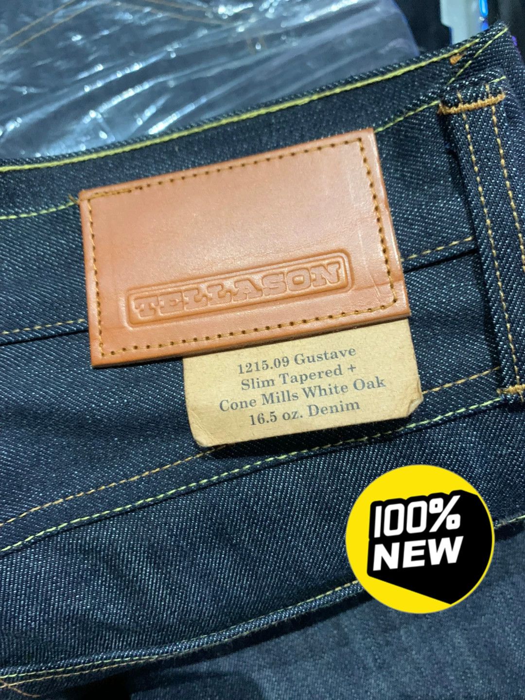 Tellason Tellason Gustave White Oak Denim Jeans Size US 36 / EU 52 - 1 Thumbnail