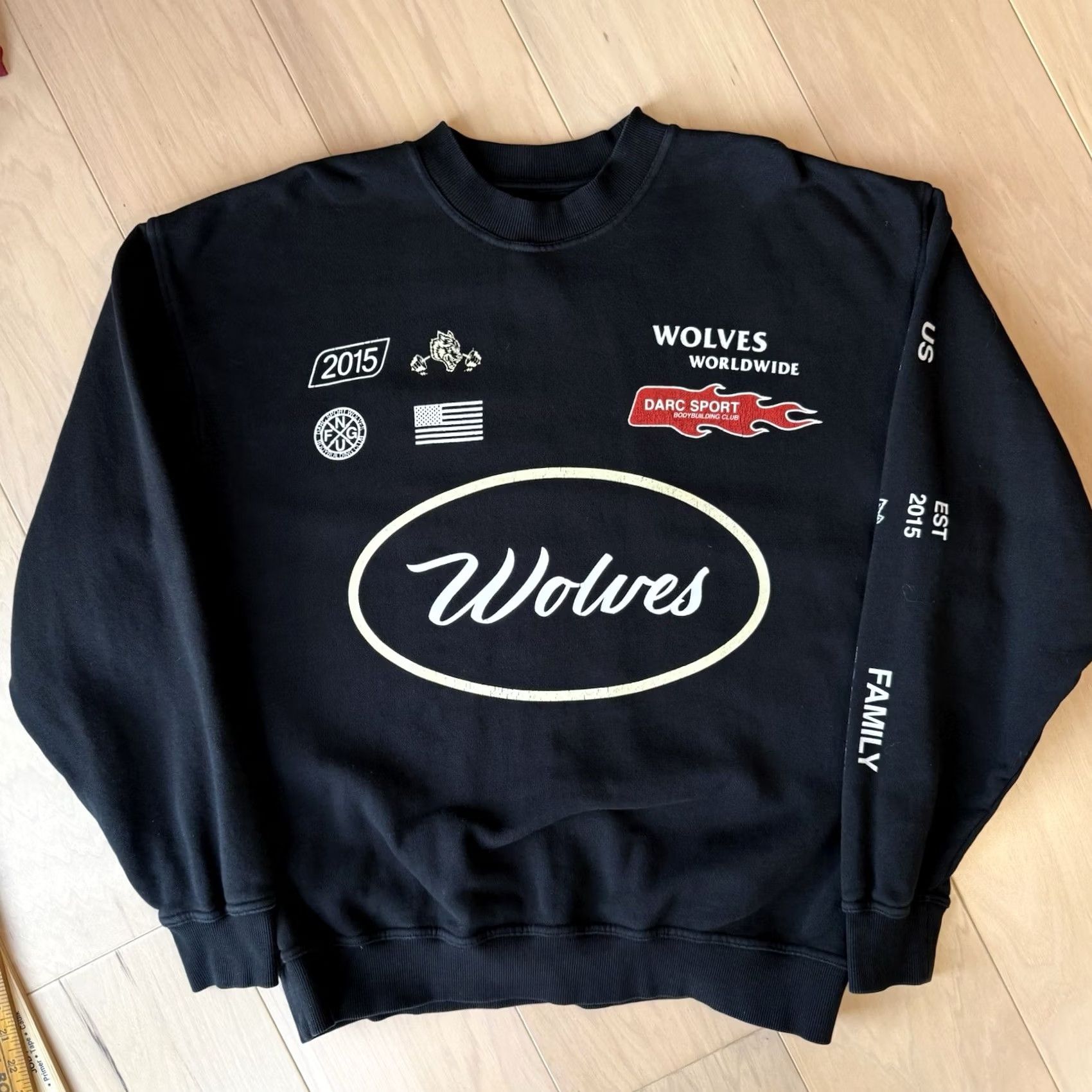 Darc Sport Darc Sport Wolves Club Sweatshirt Medium Black Fleece Pullover Sweatshirt Mens 90s City College American Black Panther Logo Wool? Size US M / EU 48-50 / 2 - 2 Thumbnail