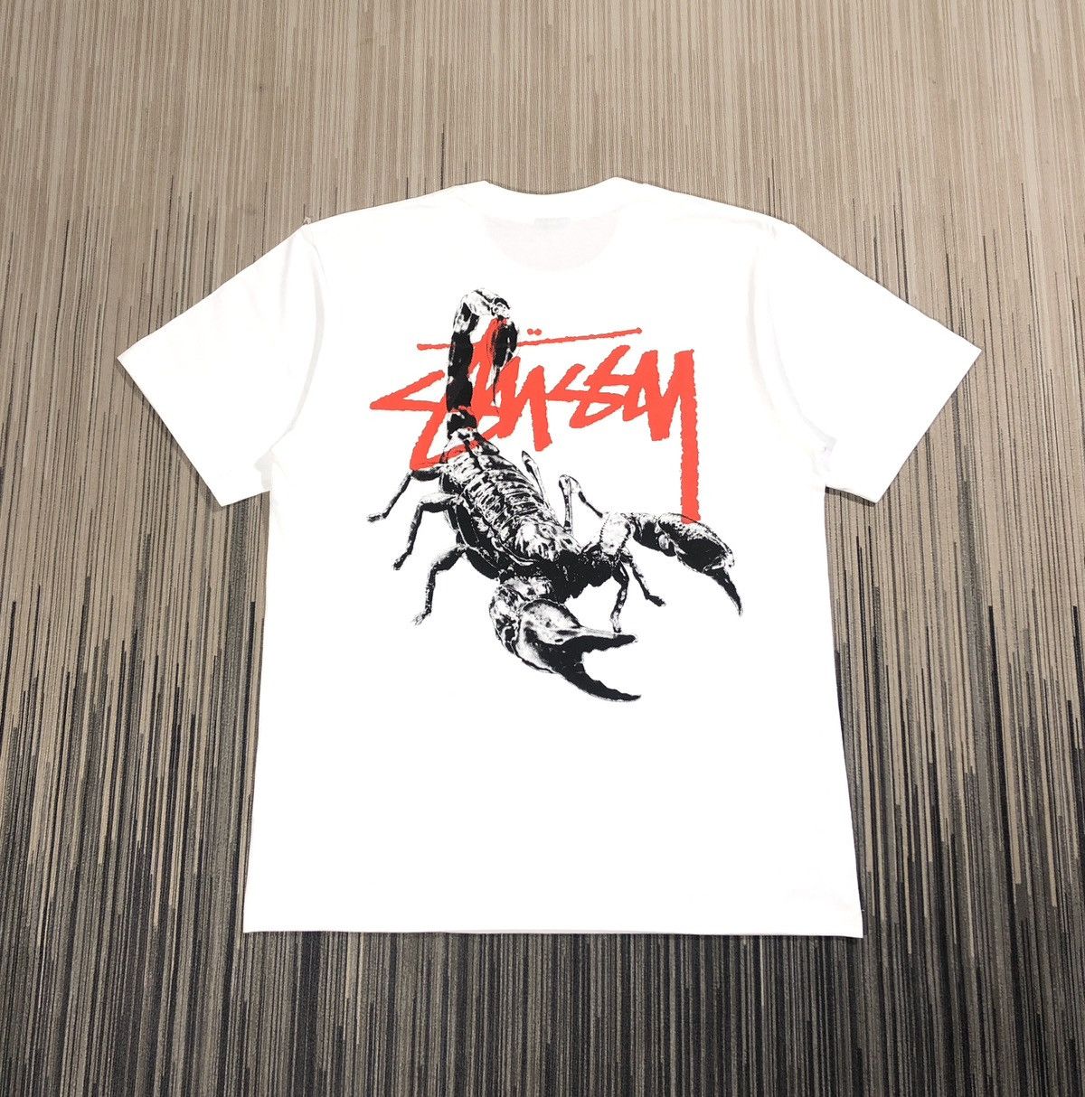 image of Stussy Scorpion Tee in White, Men's (Size XL)