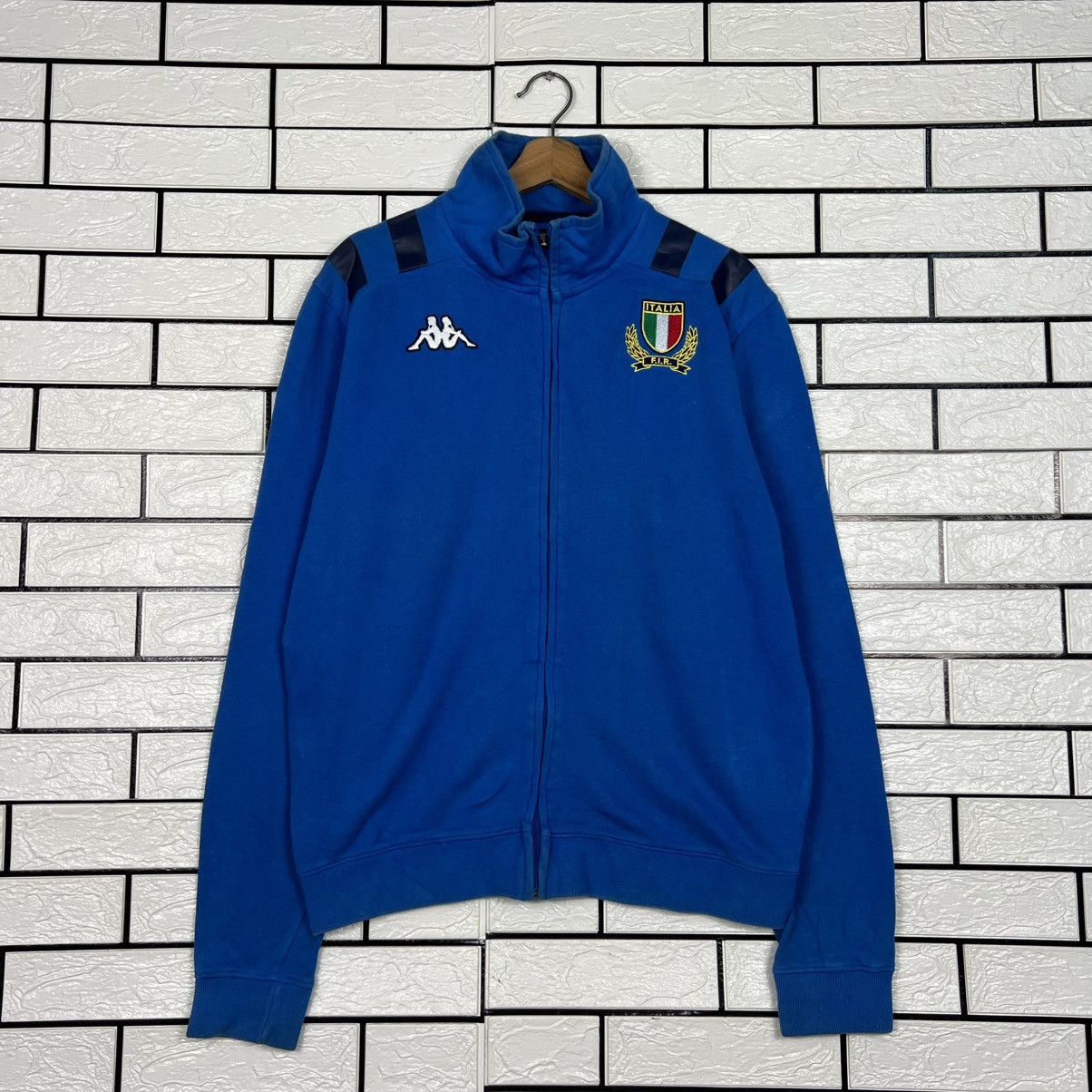 KAPPA ITALIA Big Logo Trutleneck Sweater Jacket #4030-C183