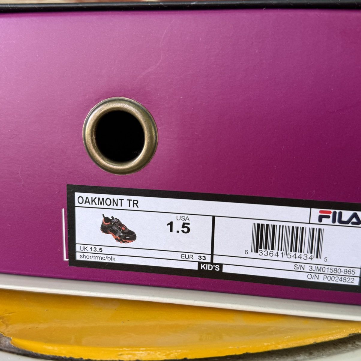 Fila Fila Kids Oakmont TR Trail Sneakers – Size 1.5 US - NEW!!! Size US 5 / EU 37 - 12 Thumbnail