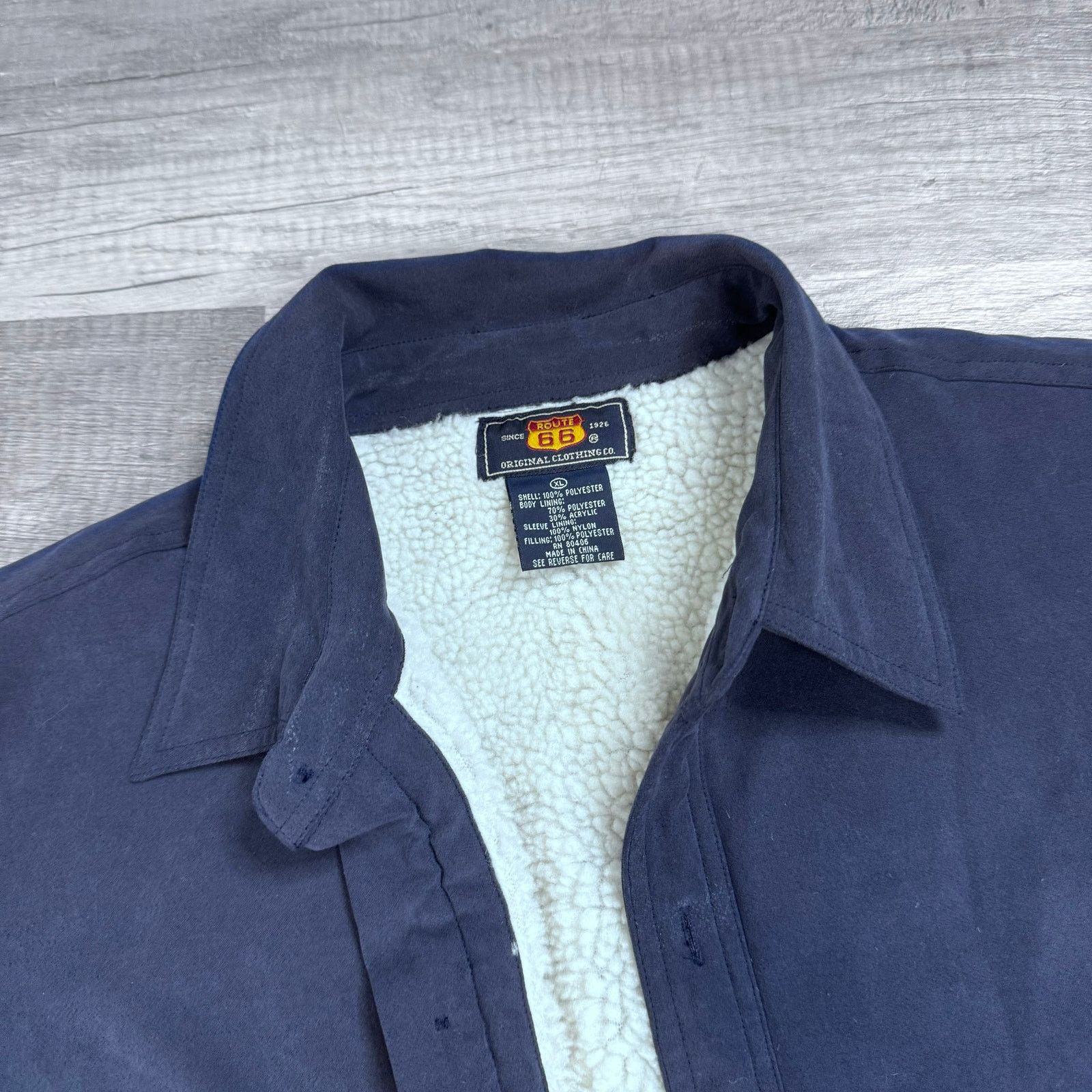 Vintage Vintage 90s Navy Barn Chore Coat jacket Sherpa Lined Size US XL / EU 56 / 4 - 9 Thumbnail