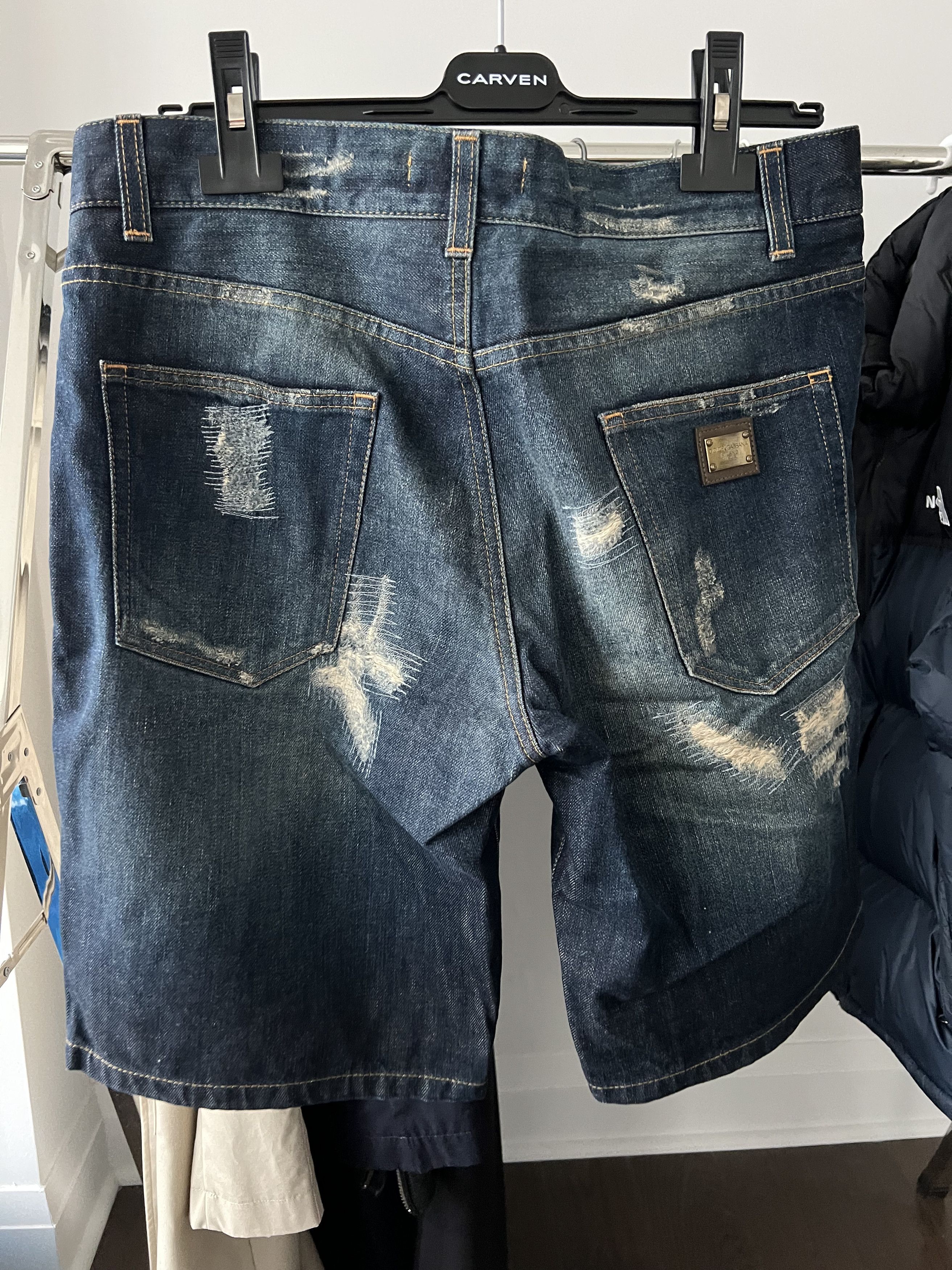 Dolce & Gabbana Distressed Denim Shorts Size US 30 / EU 46 - 3 Thumbnail