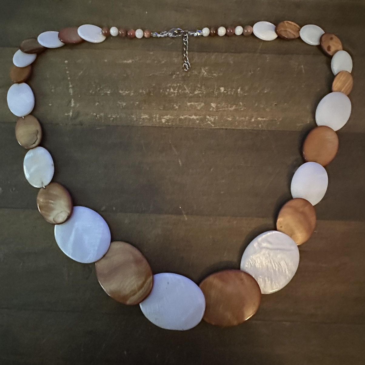 Other Brown and white mother of pearl necklace Size ONE SIZE - 2 Thumbnail