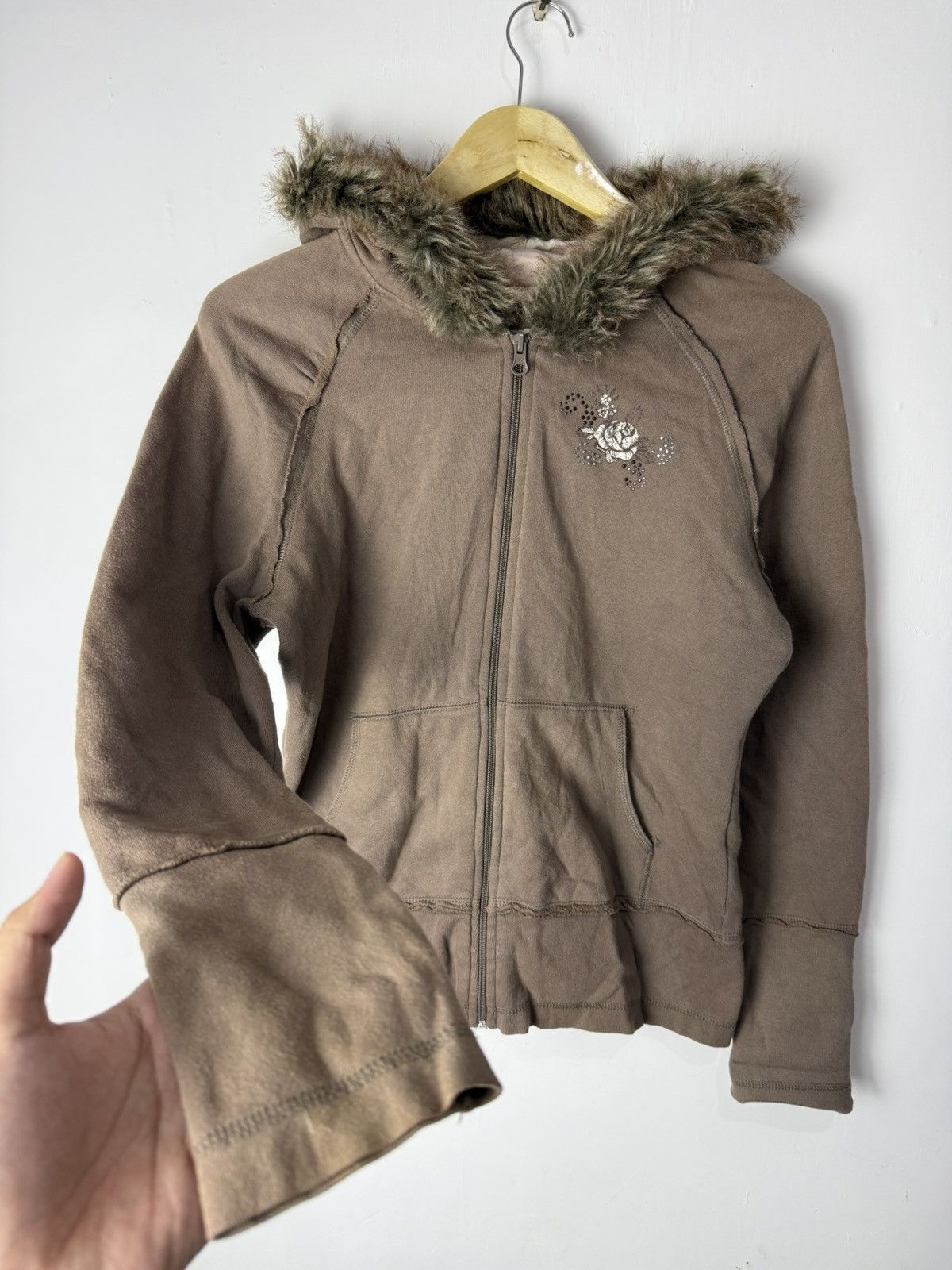 Hysteric Glamour Mossino fur hoodie brown Ifsixwasnine lgb styled Size US M / EU 48-50 / 2 - 6 Thumbnail