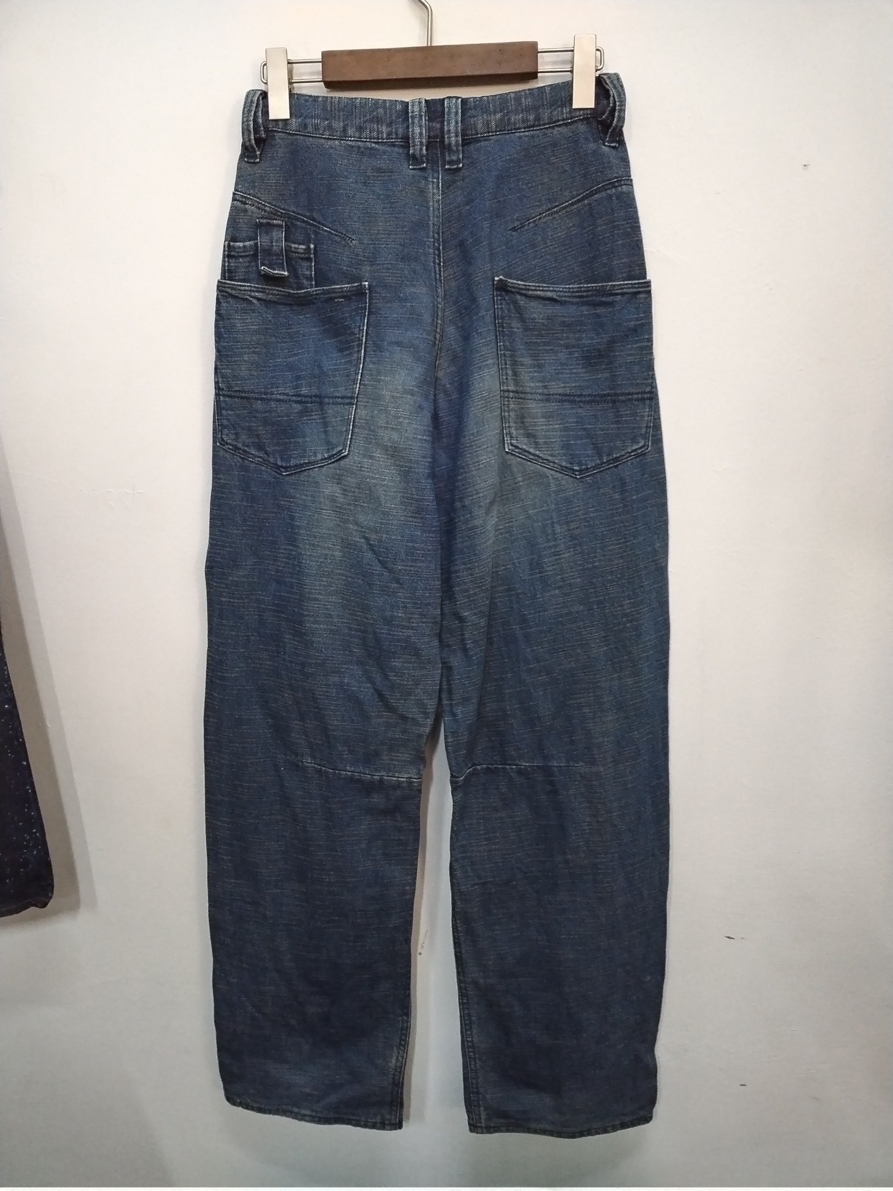 Mossimo Baggy vtg Mossimo Sport Jeans nice design straight cut loose Size 27" / US 4 / IT 40 - 2 Thumbnail