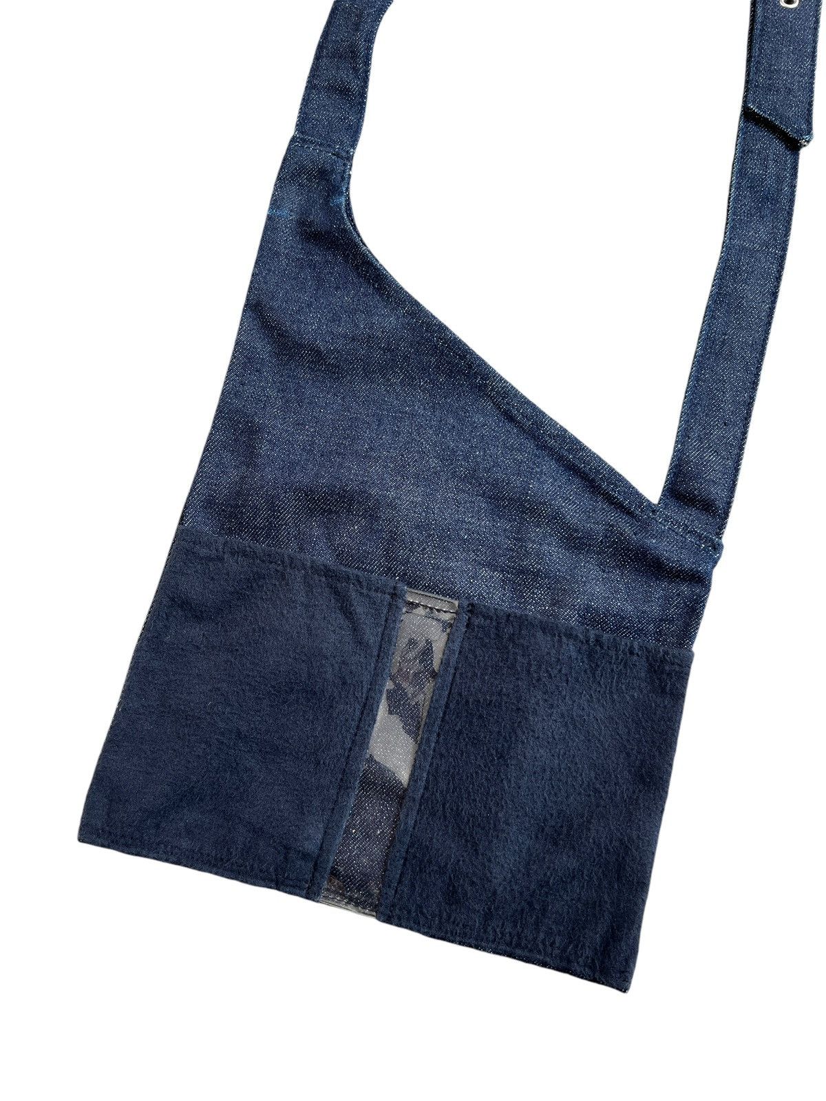 Romeo Gigli 1990’s Romeo Gigli Cyberpunk Denim Sling Bag Size ONE SIZE - 3 Thumbnail
