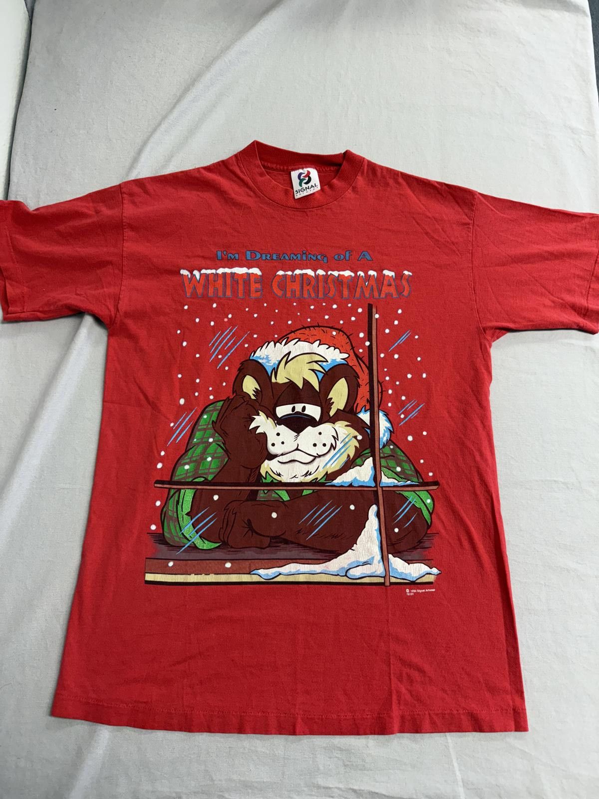 Signal Sport Vintage Taz T-shirt 1994 Tasmanian Devil White Christmas XL Size US XL / EU 56 / 4 - 1 Thumbnail