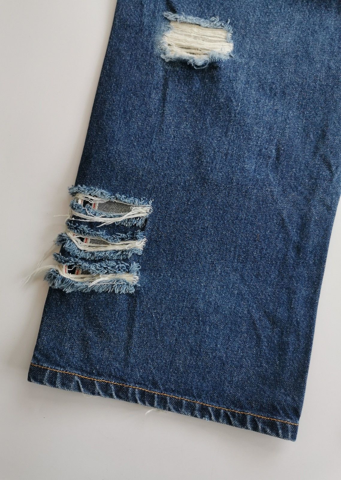 Kapital Back & Forth Selvedge Distressed Ripped Reworked Patch Jeans Size US 28 / EU 44 - 13 Thumbnail