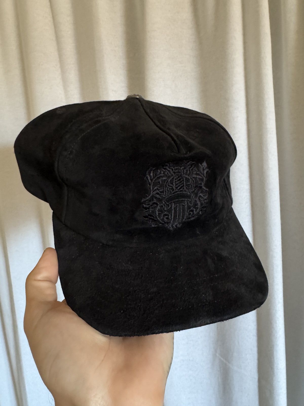Chrome Hearts Chrome Hearts Black Suede Leather Dagger Hat Size ONE SIZE - 1 Thumbnail