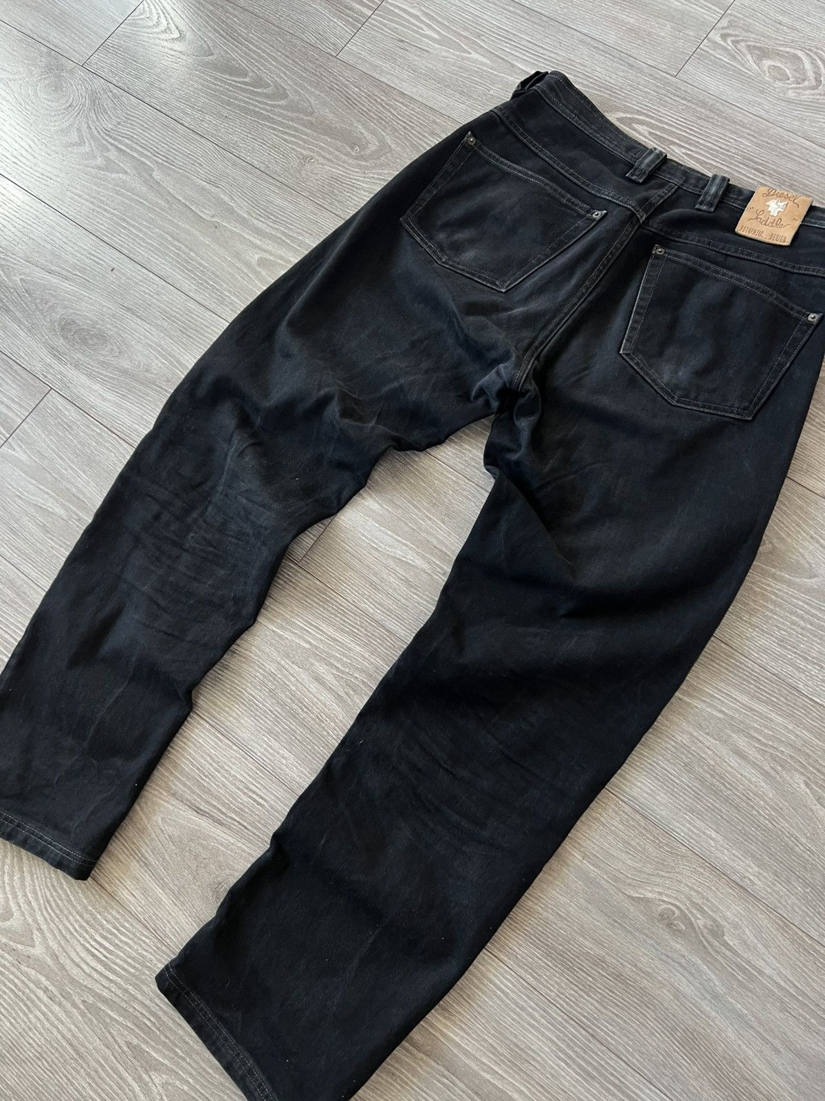 Diesel ‼️Vintage Diesel IND Ladder Baggy Black Denim Jeans‼️ Size US 33 - 8 Thumbnail