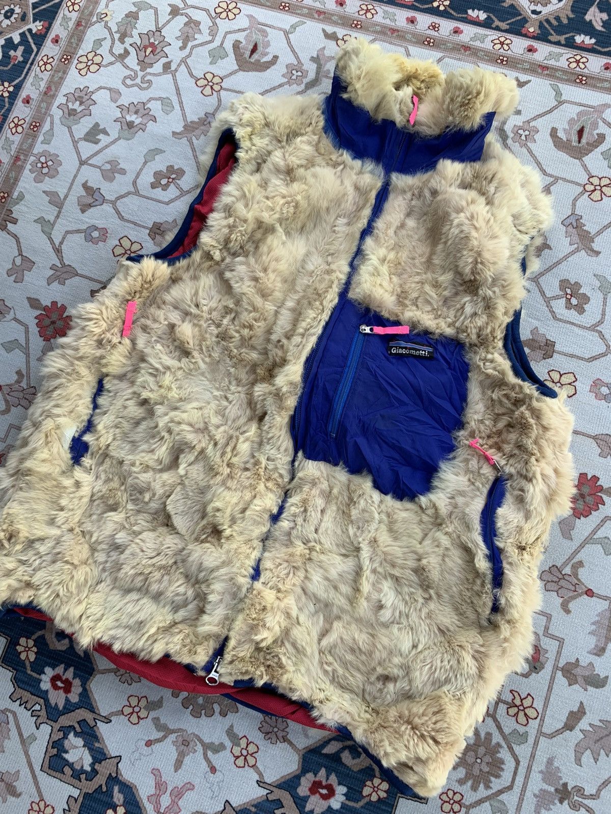 Giacometti GIACOMETTI RABBIT FUR VEST CASUAL OUTDOOR STYLE Size US M / EU 48-50 / 2 - 3 Thumbnail