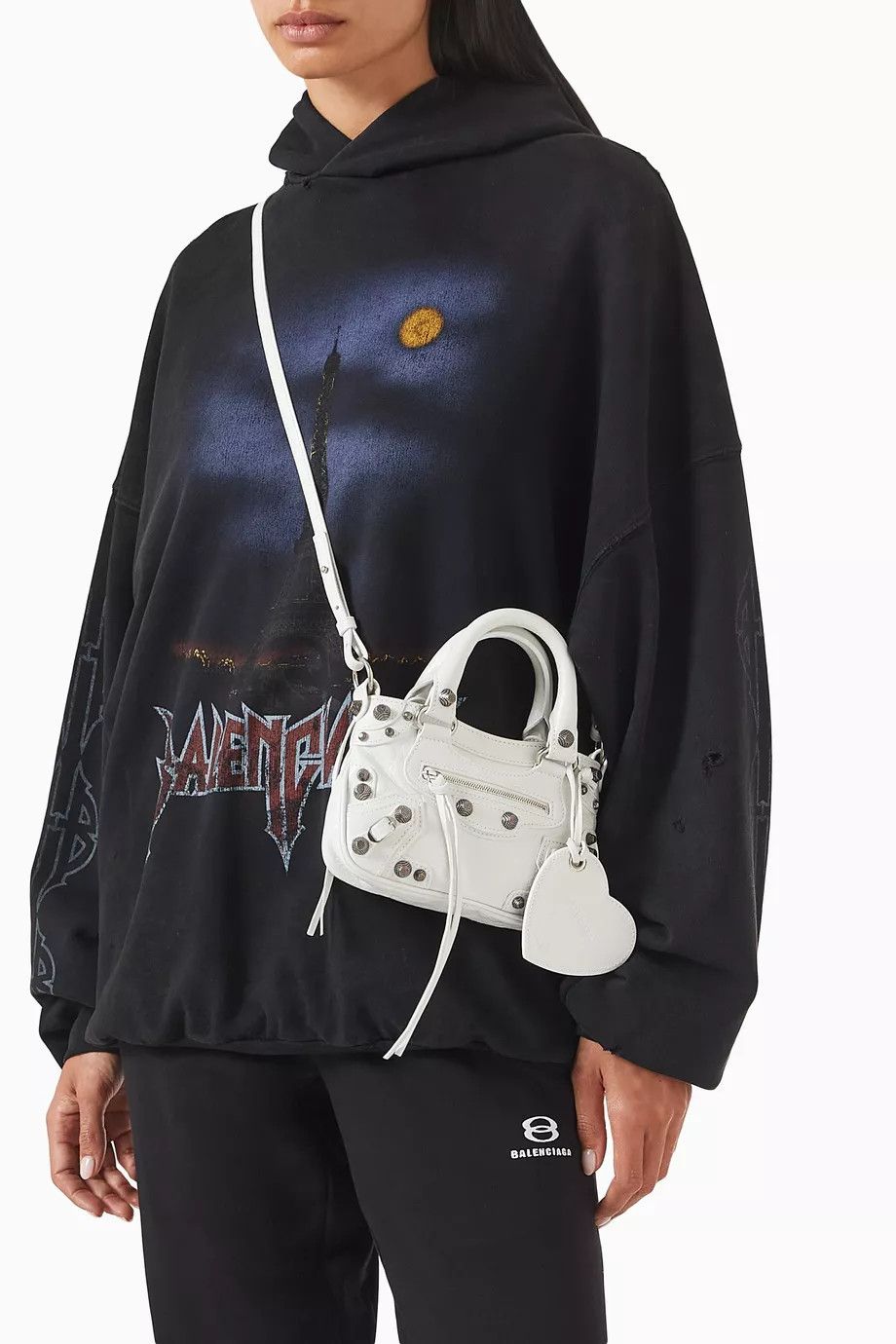 Balenciaga o1srvl11e1124 Size: OS / Neo Cagole Mini Tote Bag in White Size ONE SIZE - 2 Thumbnail