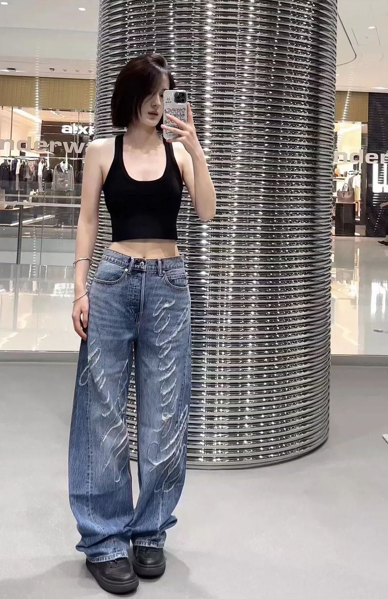Alexander Wang Alexander Wang Distressed Logo Jeans- Size 25" / US 0 / IT 36 - 7 Thumbnail