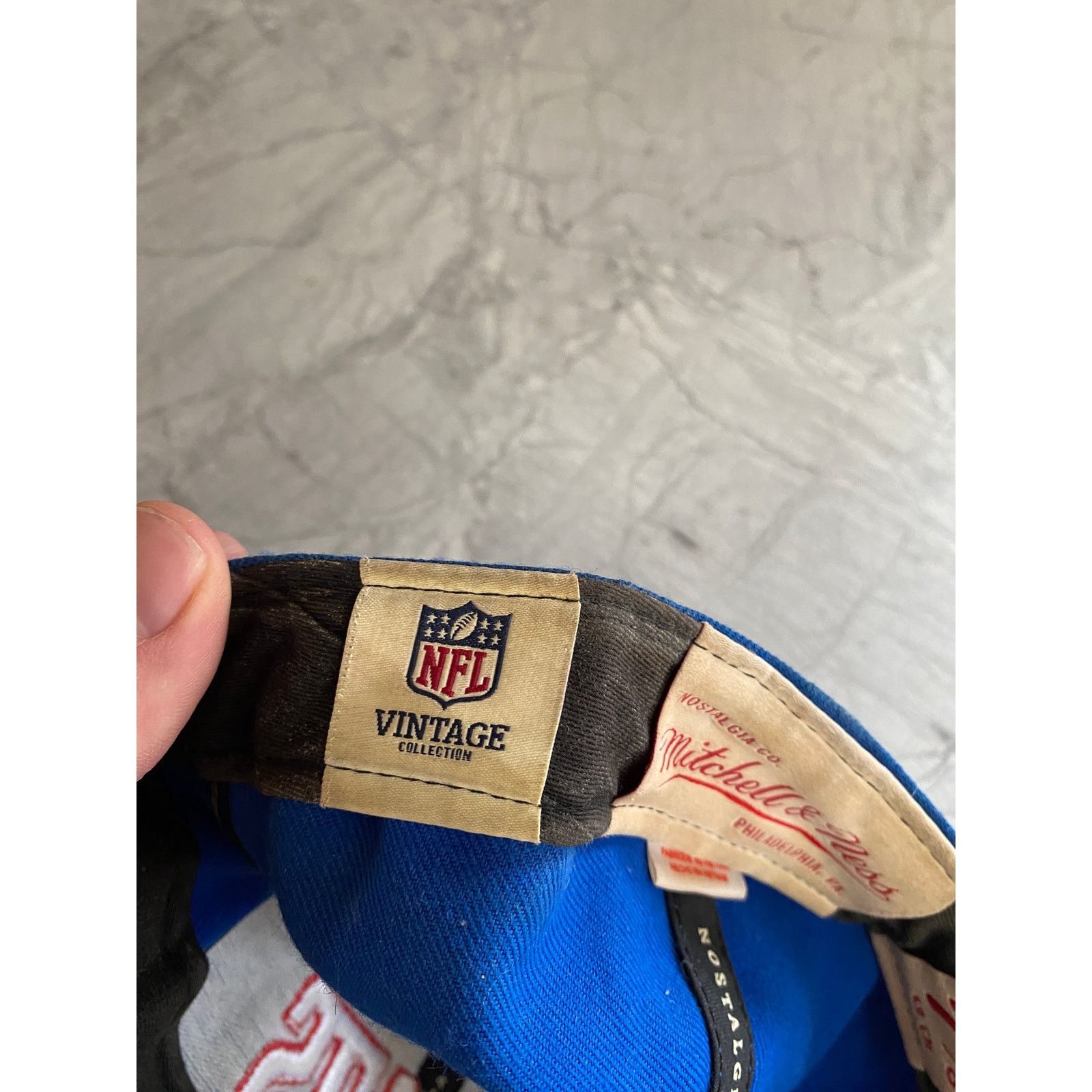 Mitchell & Ness New York Giants Mitchell & Ness Fitted Hat Size 7 3/8 Size ONE SIZE - 8 Thumbnail