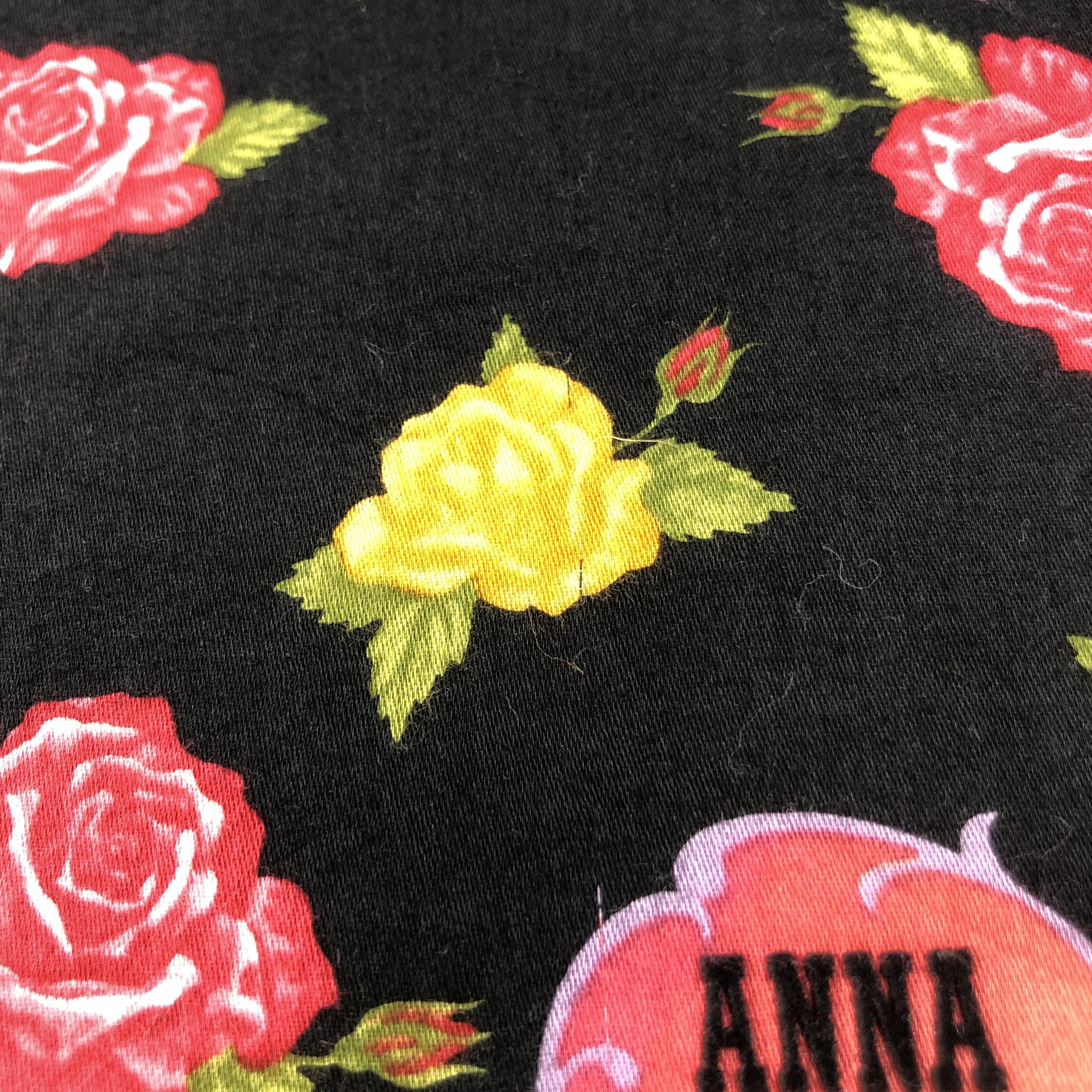 Anna Sui Anna Sui Roses Handkerchief Neckerchief Bandana H1515 Size ONE SIZE - 6 Thumbnail