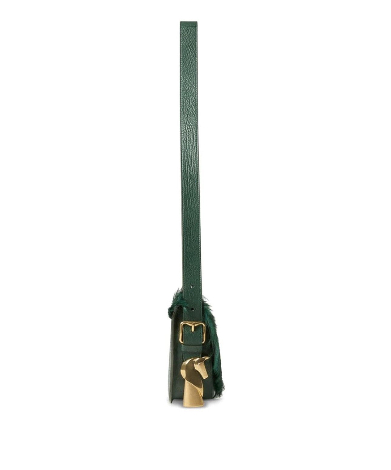 Burberry Green Burberry Adjustable Fur Bag Size ONE SIZE - 3 Thumbnail