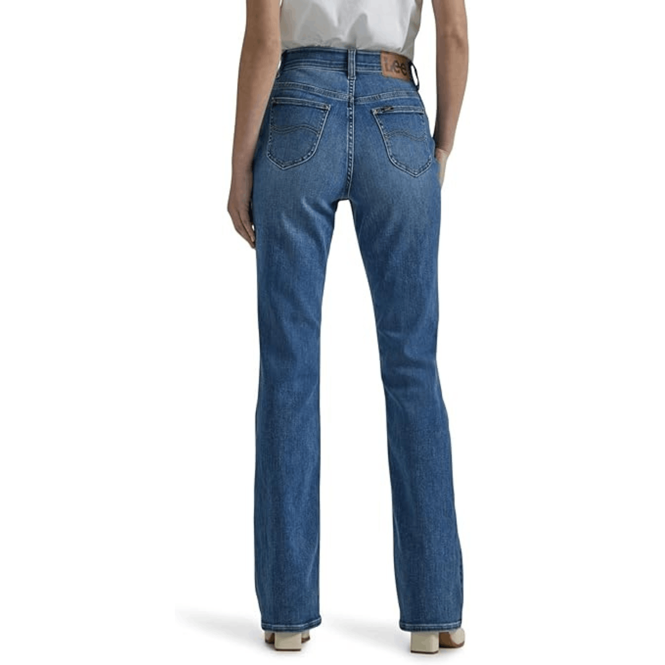Lee Lee Women's Ultra Lux Comfort with Flex Motion Bootcut Jeans Size 34" / US 12 / IT 48 - 4 Thumbnail