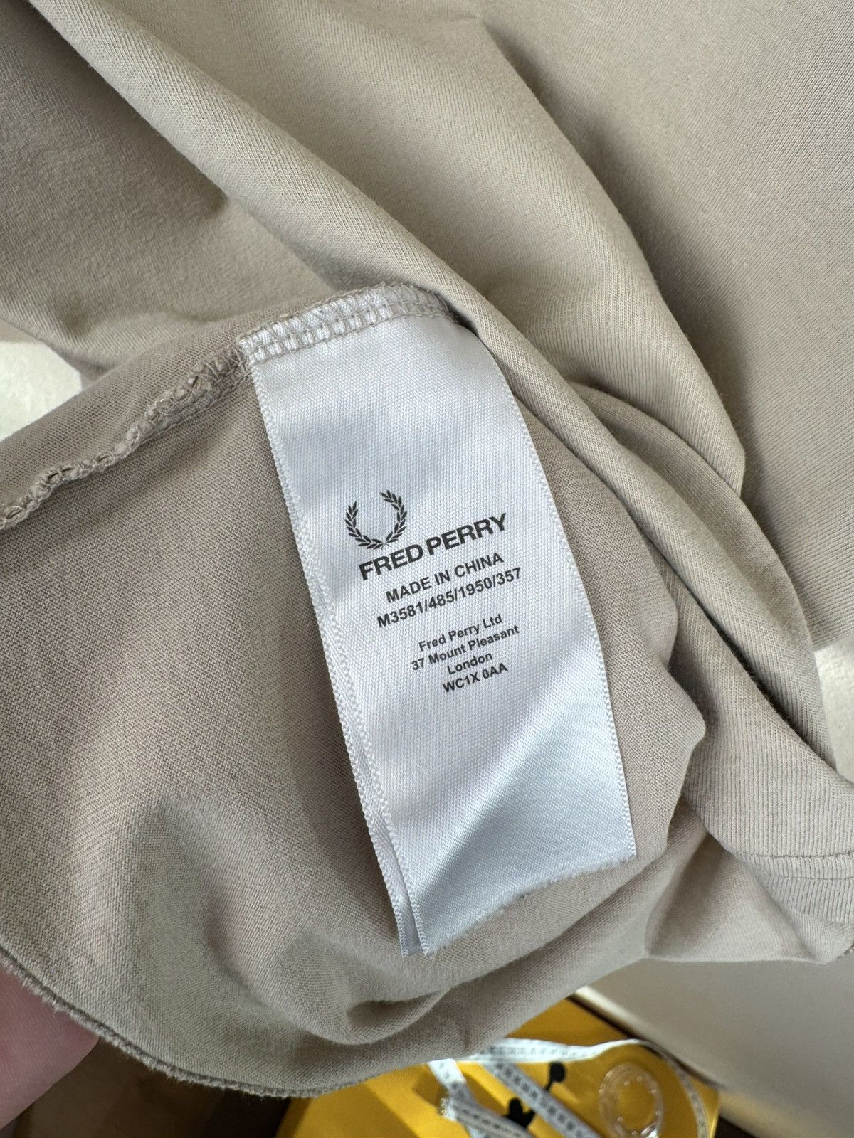 Fred Perry Fred Perry T shirt Casual Street Football Beige White M Size US M / EU 48-50 / 2 - 14 Thumbnail