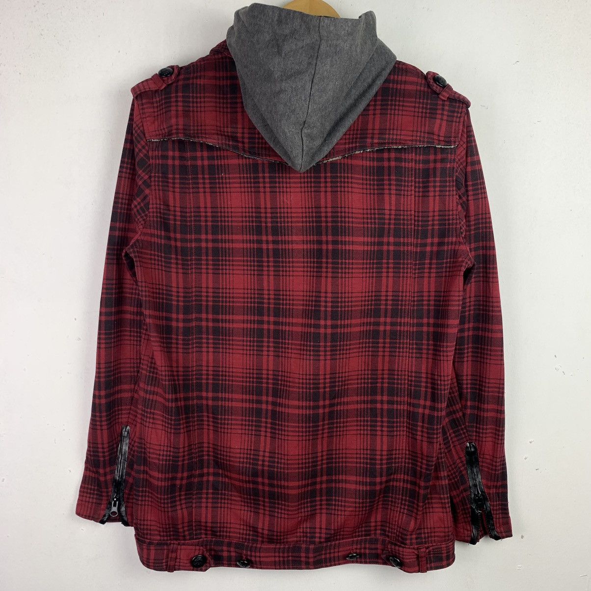 Designer × Japanese Brand × Vintage Vintage Japanese Brand Chekered Hoodies Jacket Size US XL / EU 56 / 4 - 13 Thumbnail