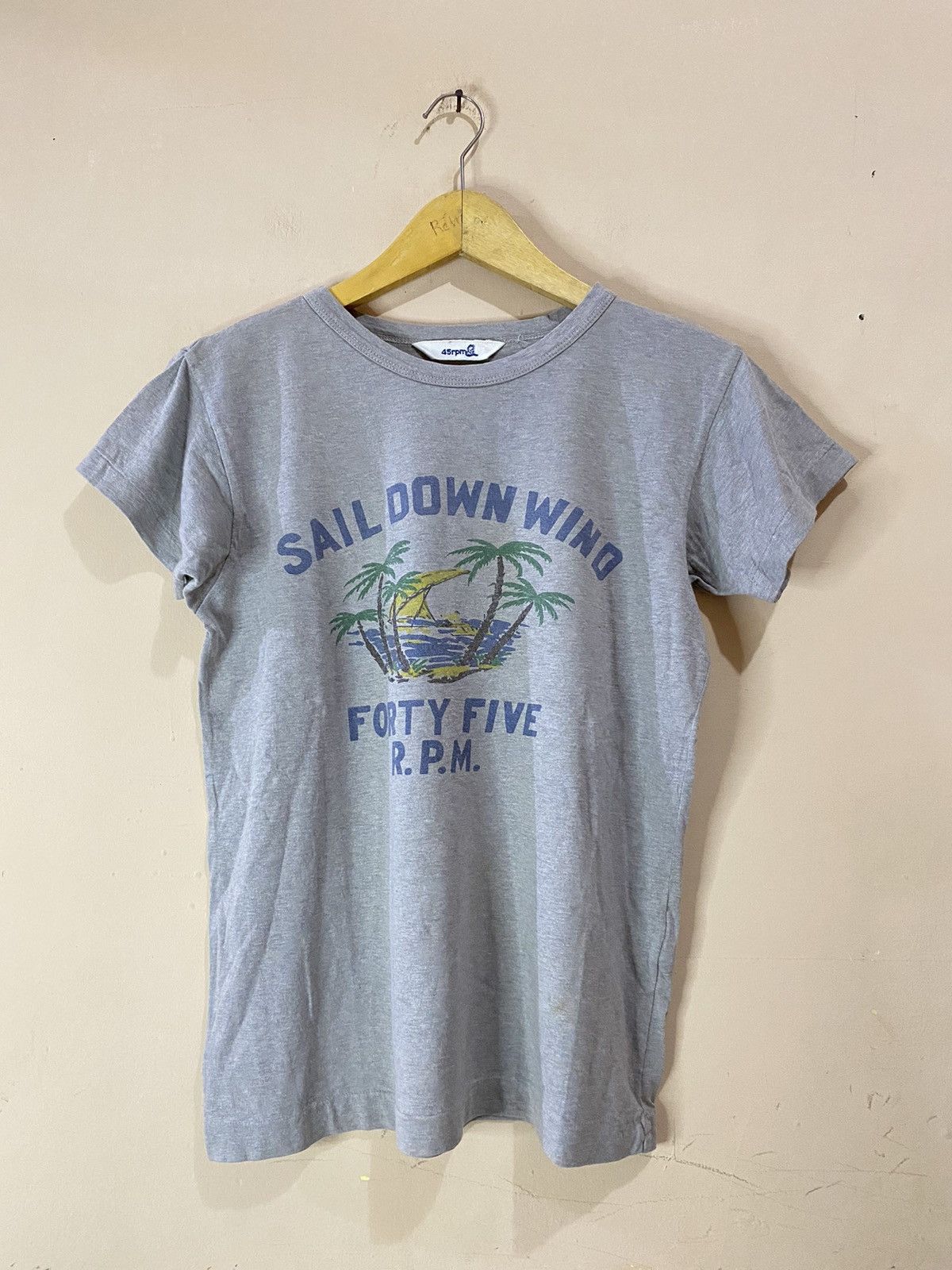 45rpm × Japanese Brand 45rpm Japan “Sail Down Wind” Tee Size M / US 6-8 / IT 42-44 - 1 Thumbnail